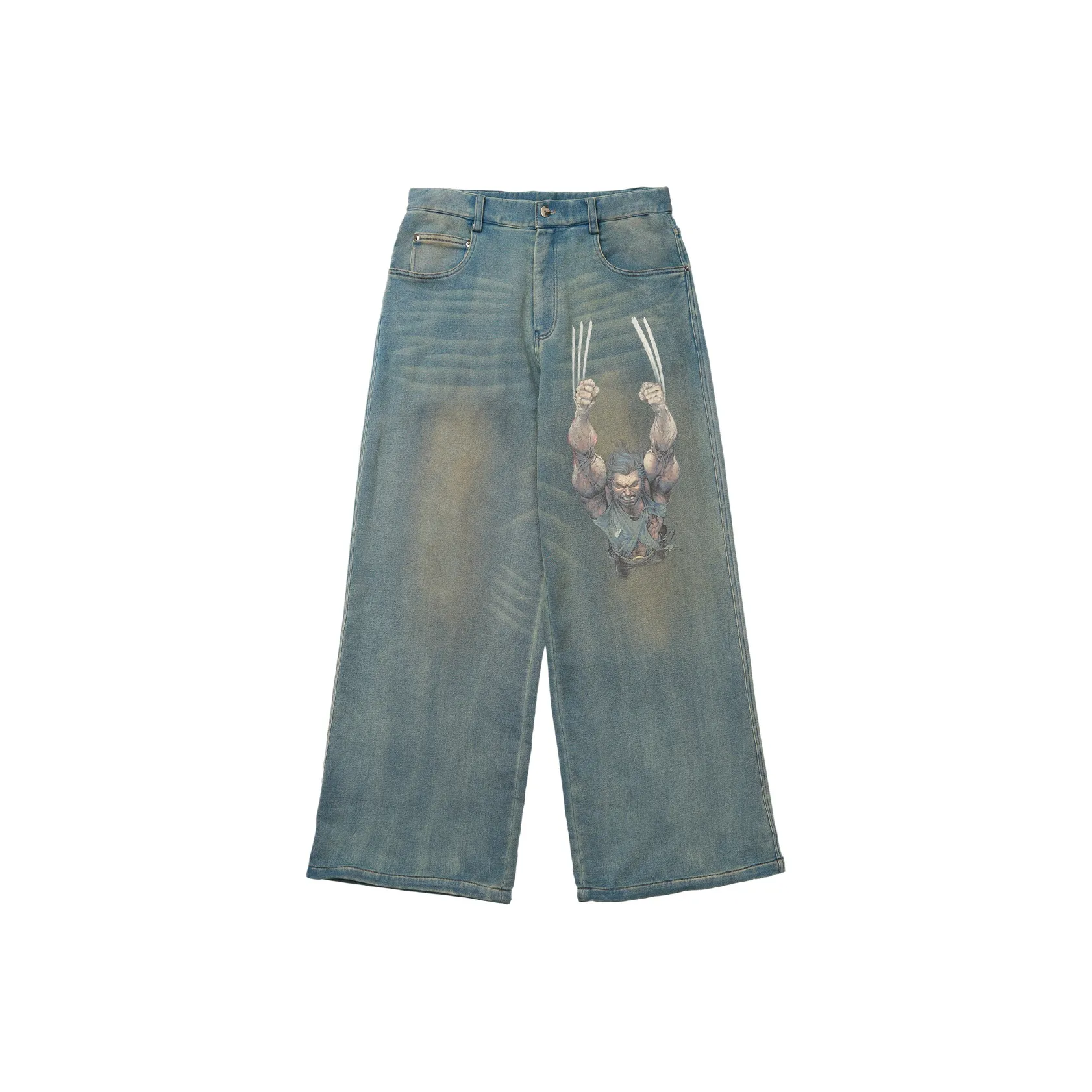 VESSEL x MARVEL Джинсы Унисекс Небесно-голубой