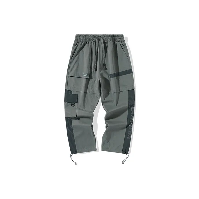 LAMLICKA Серые Унисекс Вязаные Тренировочные Брюки