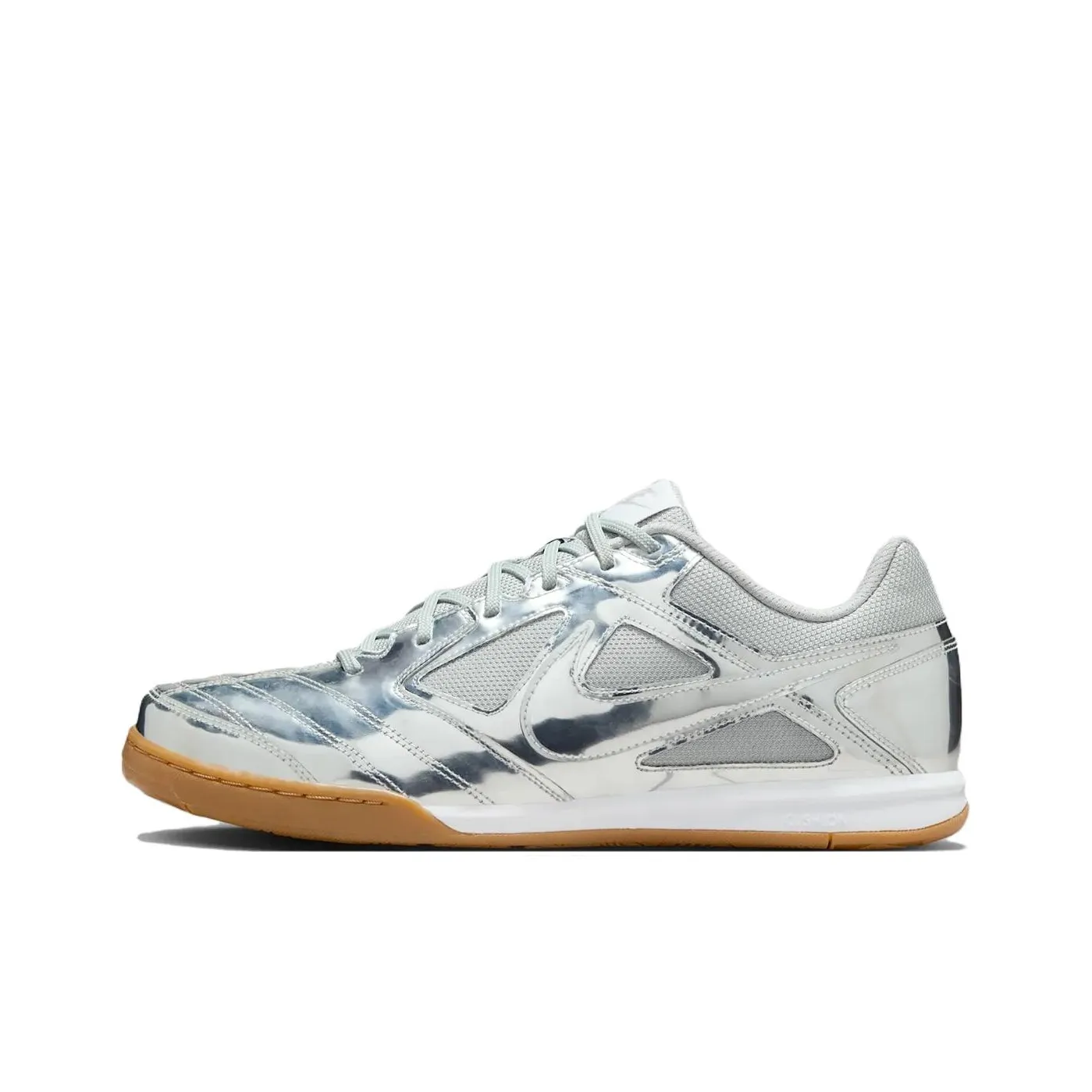 Nike Gato Collection Slip-resistant Abrasion-resistant Football Cleats Unisex Silver Найк Gato Collection Противоскользящие Устойчивые к истиранию Футбольные бутсы Унисекс Серебряный