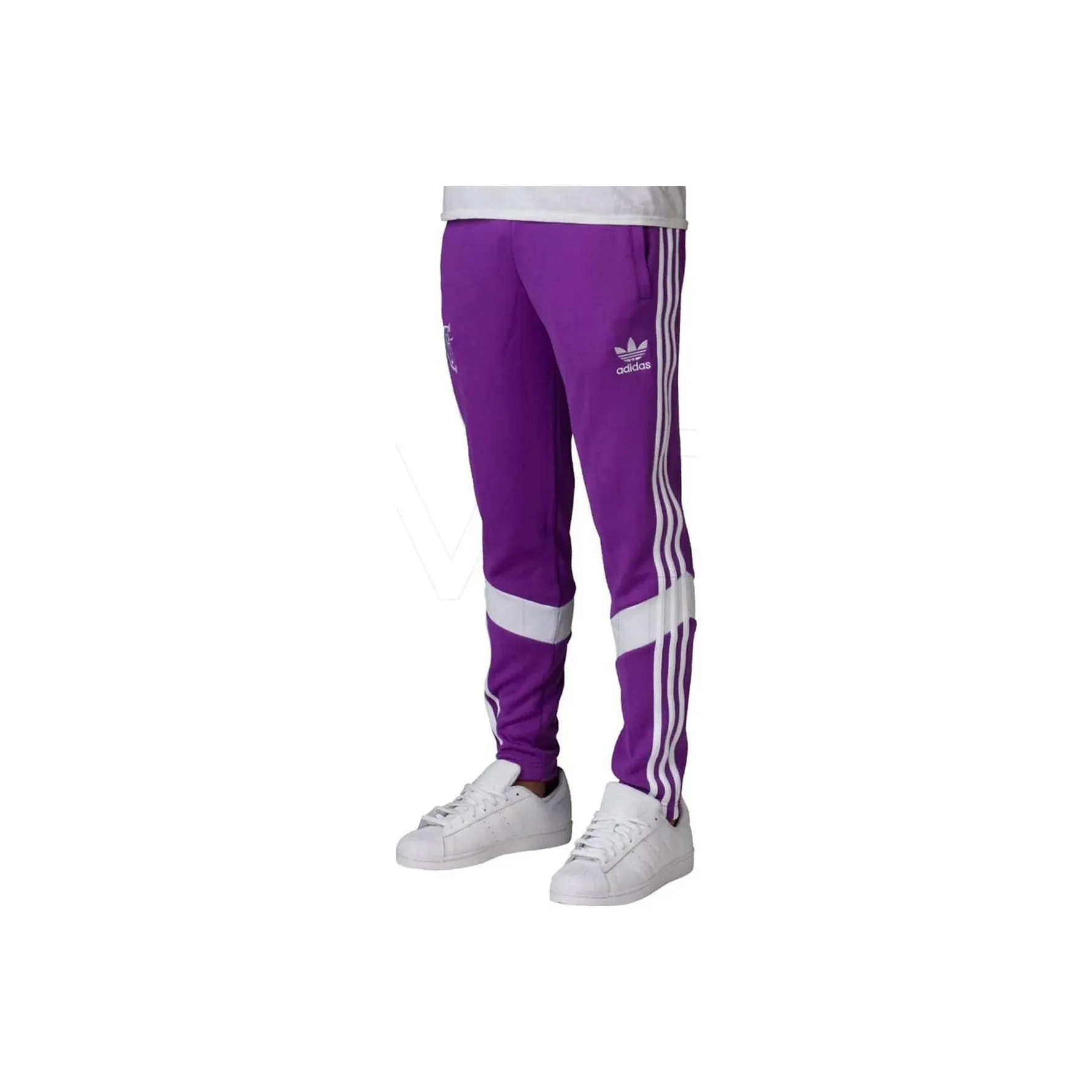 Adidas Originals REAL MADRID TRACK Knitted Sweatbleu Men Purple