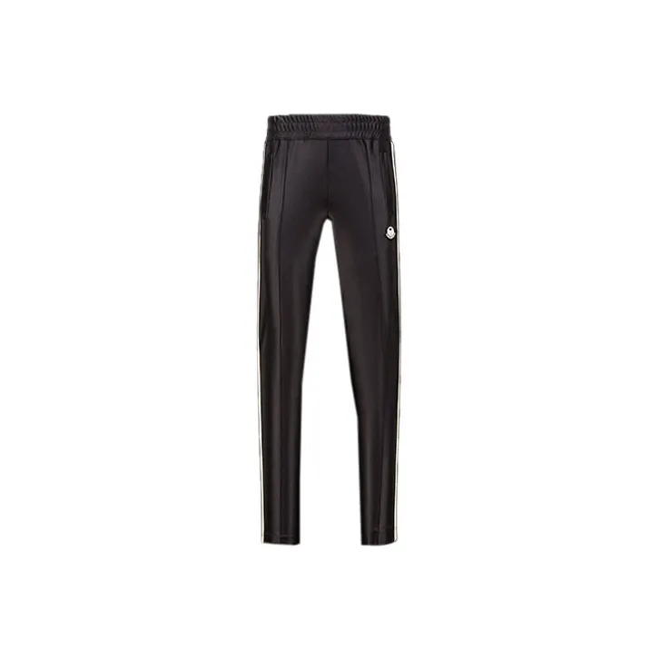 Palm Angels X MONCLER GENIUS Palm Angles Collaboration Collection Knitted Sweatpants Unisex Black