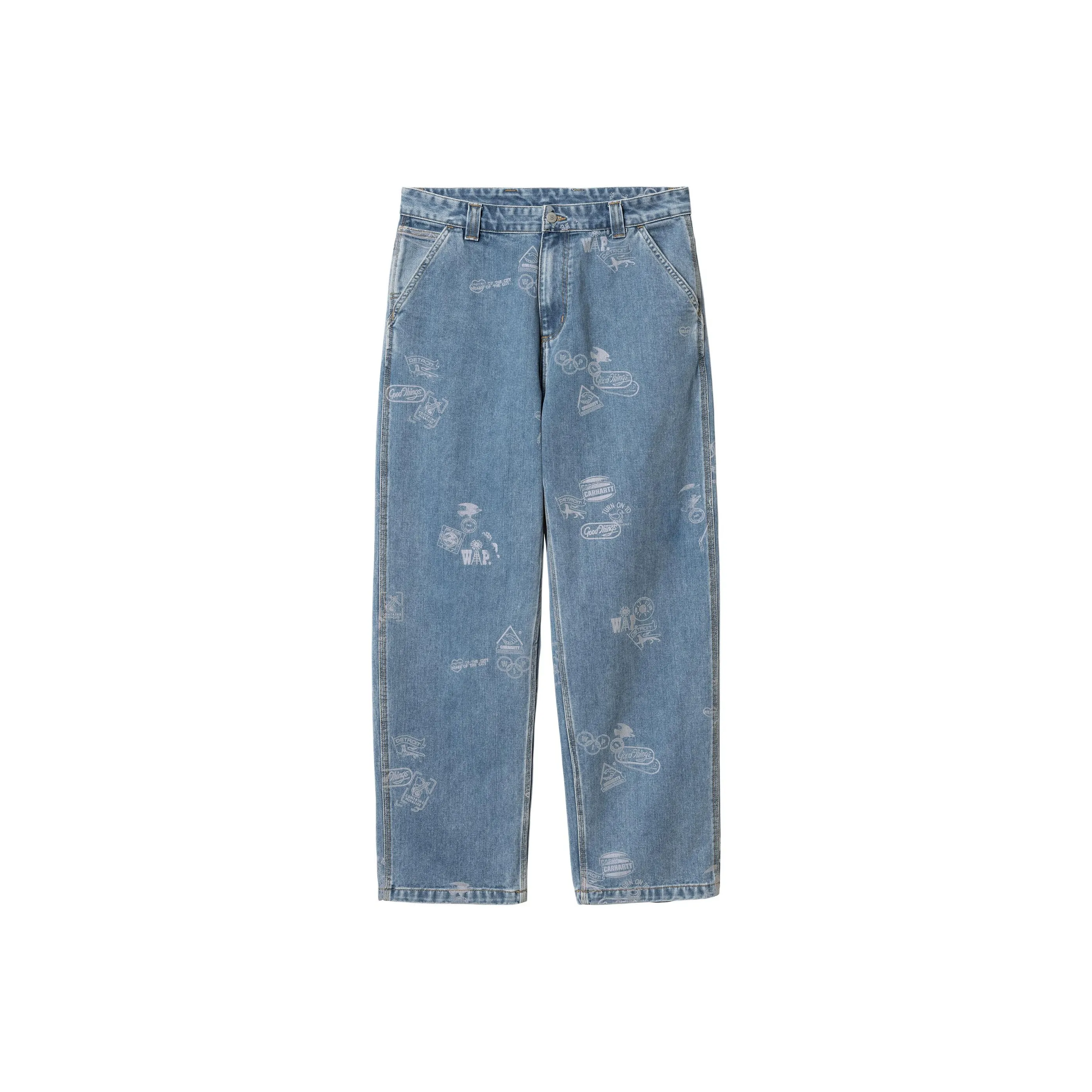 Carhartt WIP SS24 Stamp Брюки Джинсы Унисекс Синий