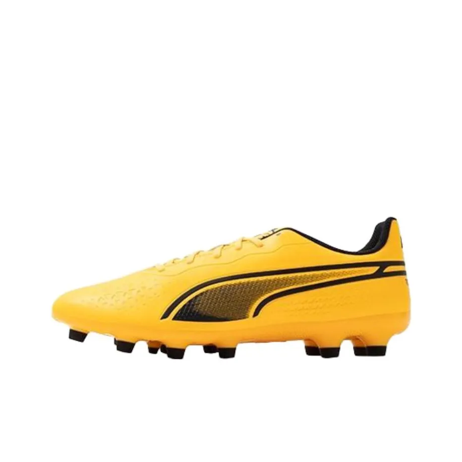 PUMA KING MATCH HG Hard Ground Soccer Shoes Unisex Yellow
