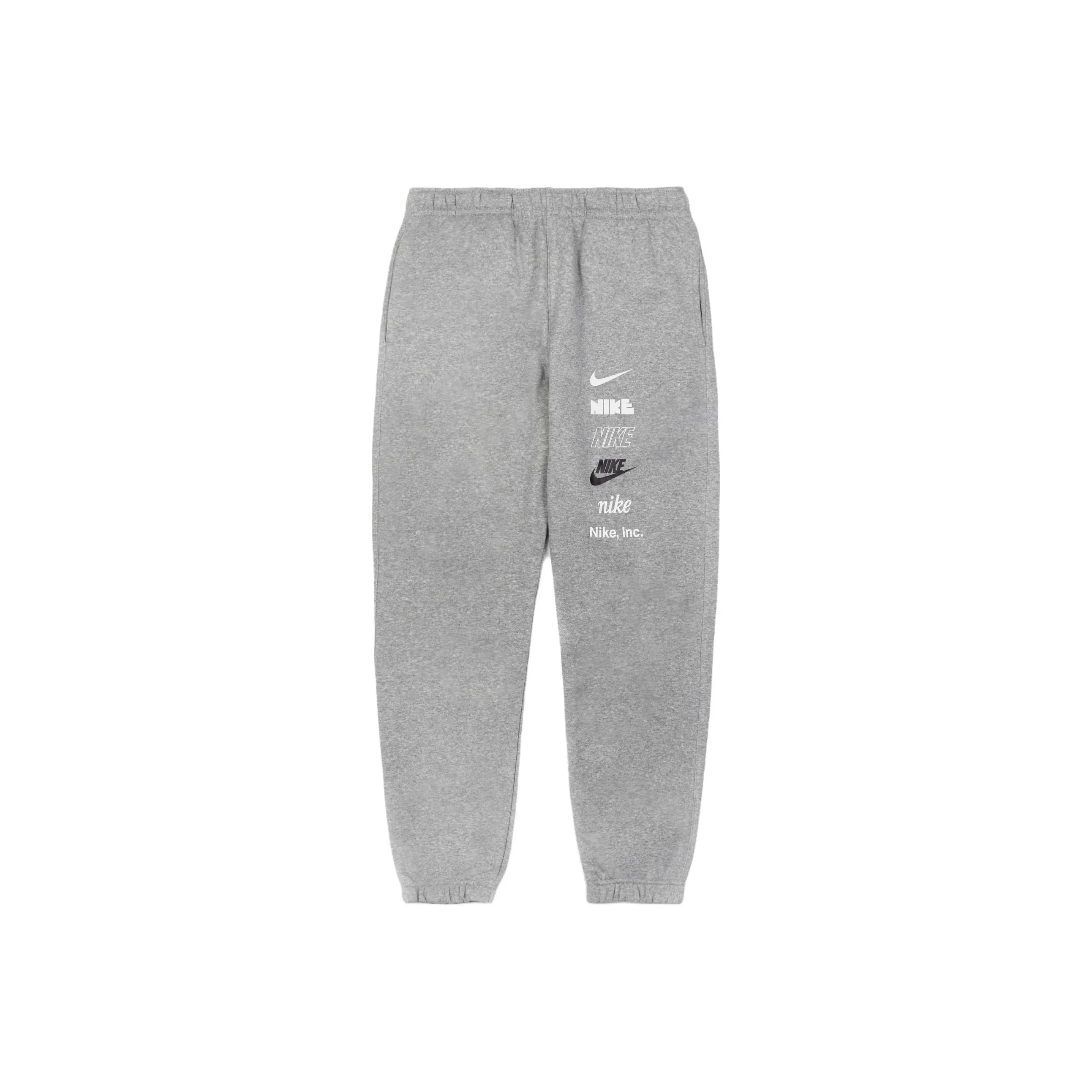 Nike Knitted Sweatpants Men Light Gray