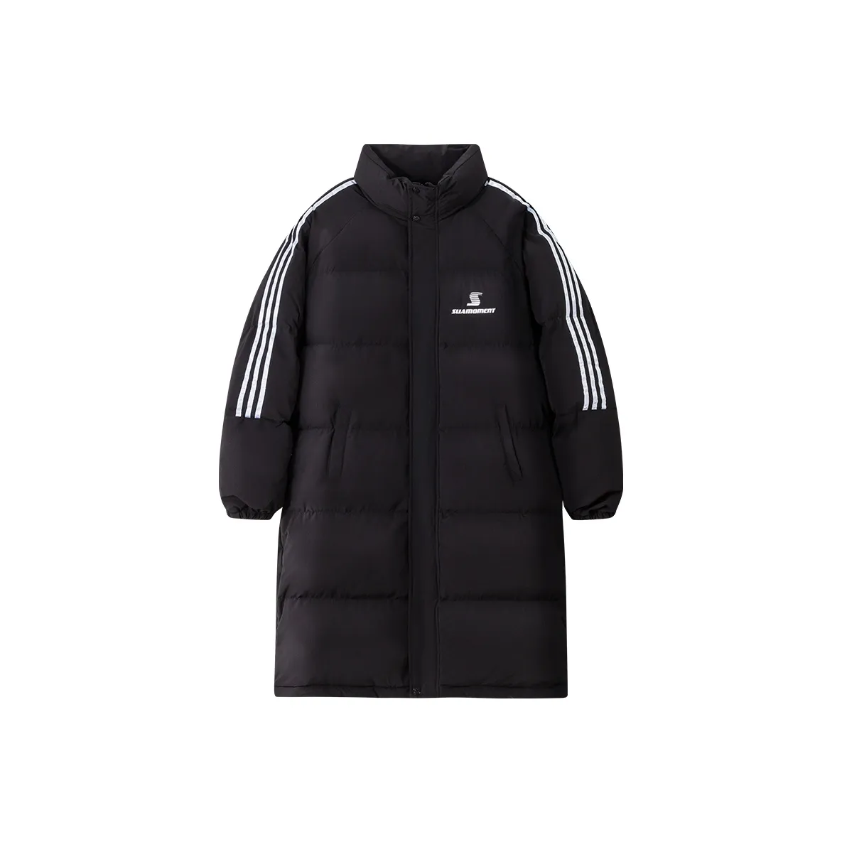 Suamoment Белый утиный пух термический свободный крой зимний универсальная куртка унисекс