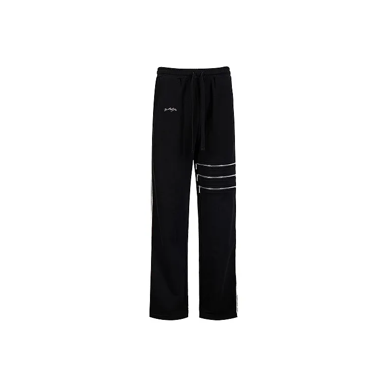 YLDP FW22 Straight Sweatpants Spring, Summer, Fall, And Winter Unisex Black