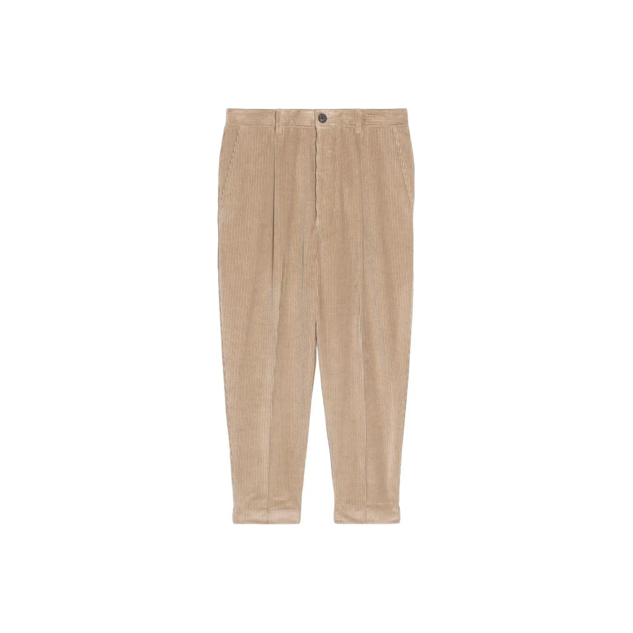 AMIPARIS Tapered Corduroy Cropped Trousers