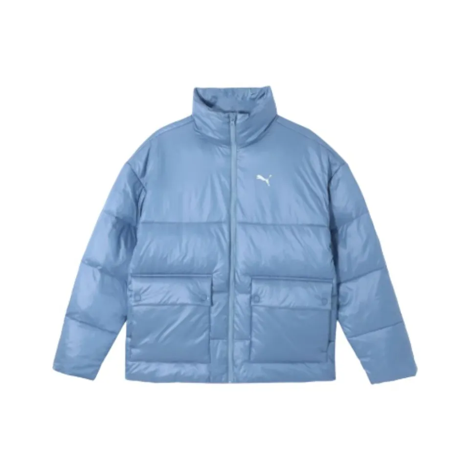 PUMA Основной Хлопковый пуховик Пуховая куртка Мужской Светло-синий