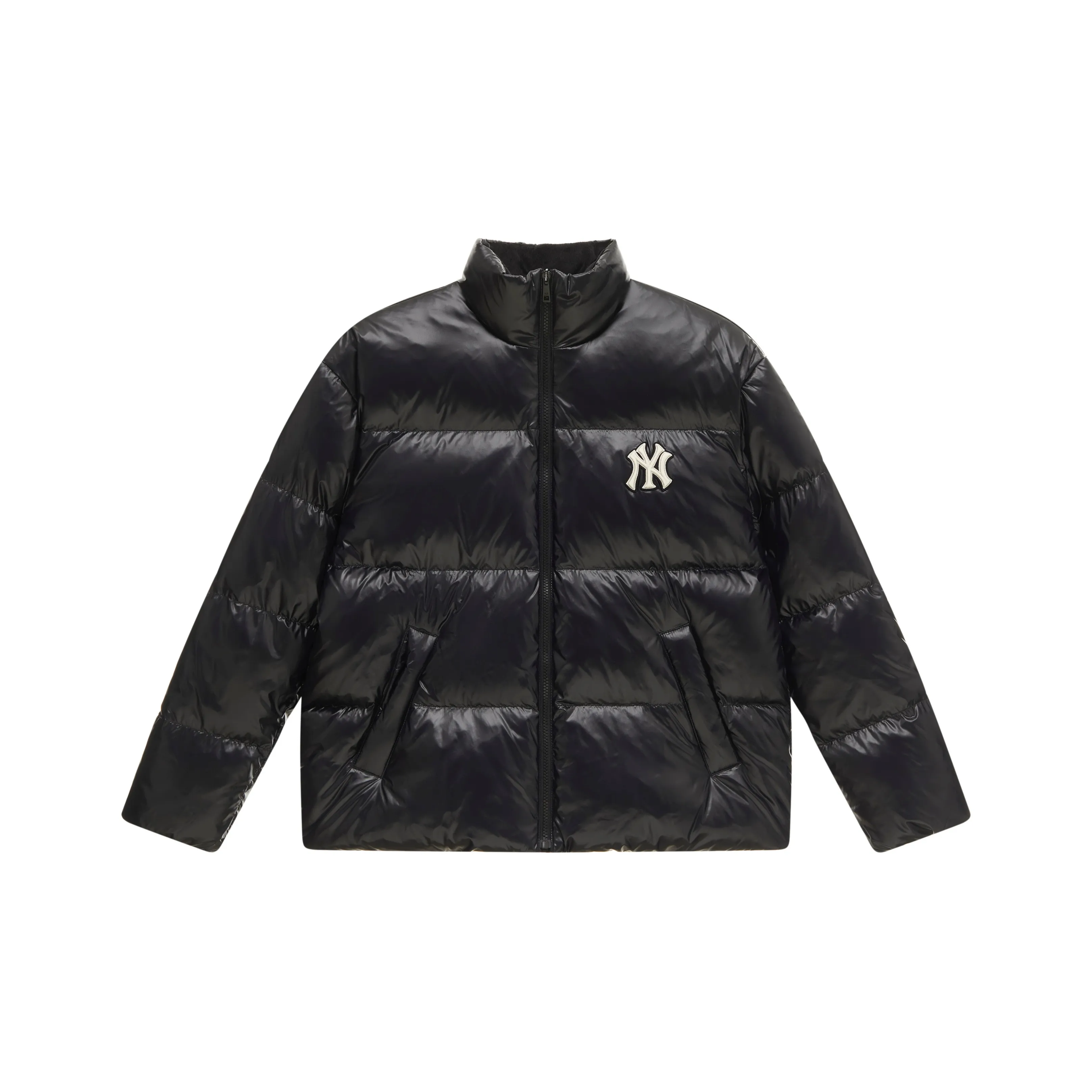 Mlb Base Logo New York Yankees Basic Collection FW24 Пуховик Мужской Черный