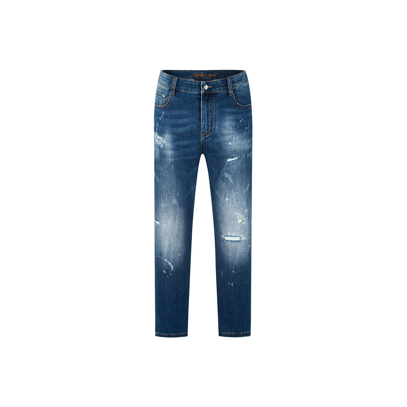 Cavalli Class Blue Men's Jeans Кэвали Класс Синий Мужские Джинсы