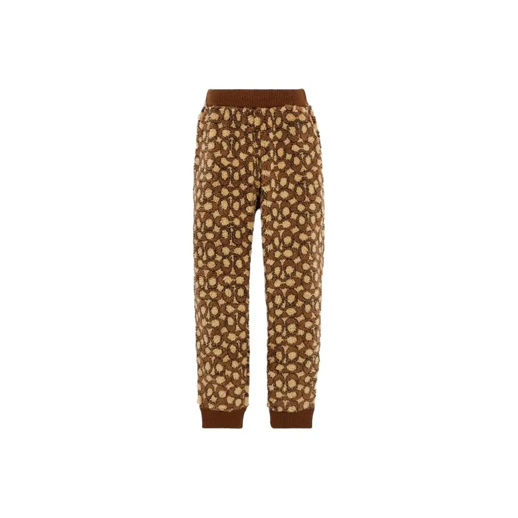 COACH Knitted Sports Pants Men's Brown