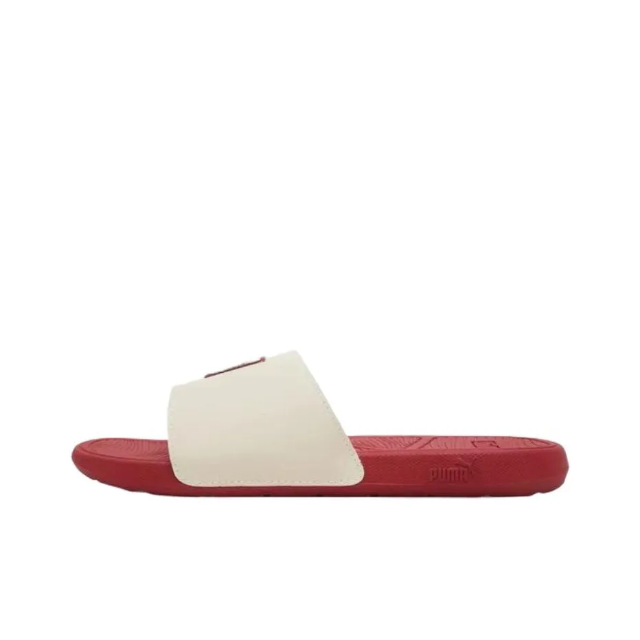 PUMA Cool Cat 2.0 Slide Slippers Men's Red Beige