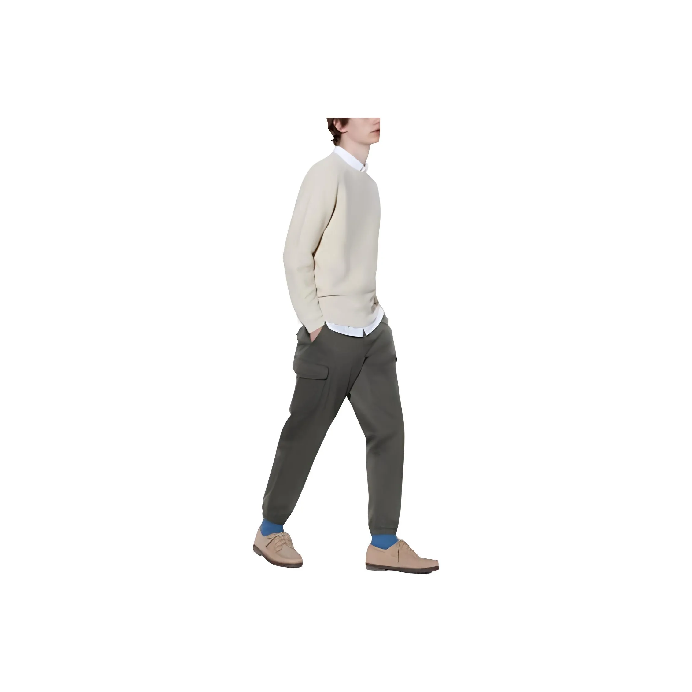 UNIQLO Карго-брюки Унисекс Темно-оливковый