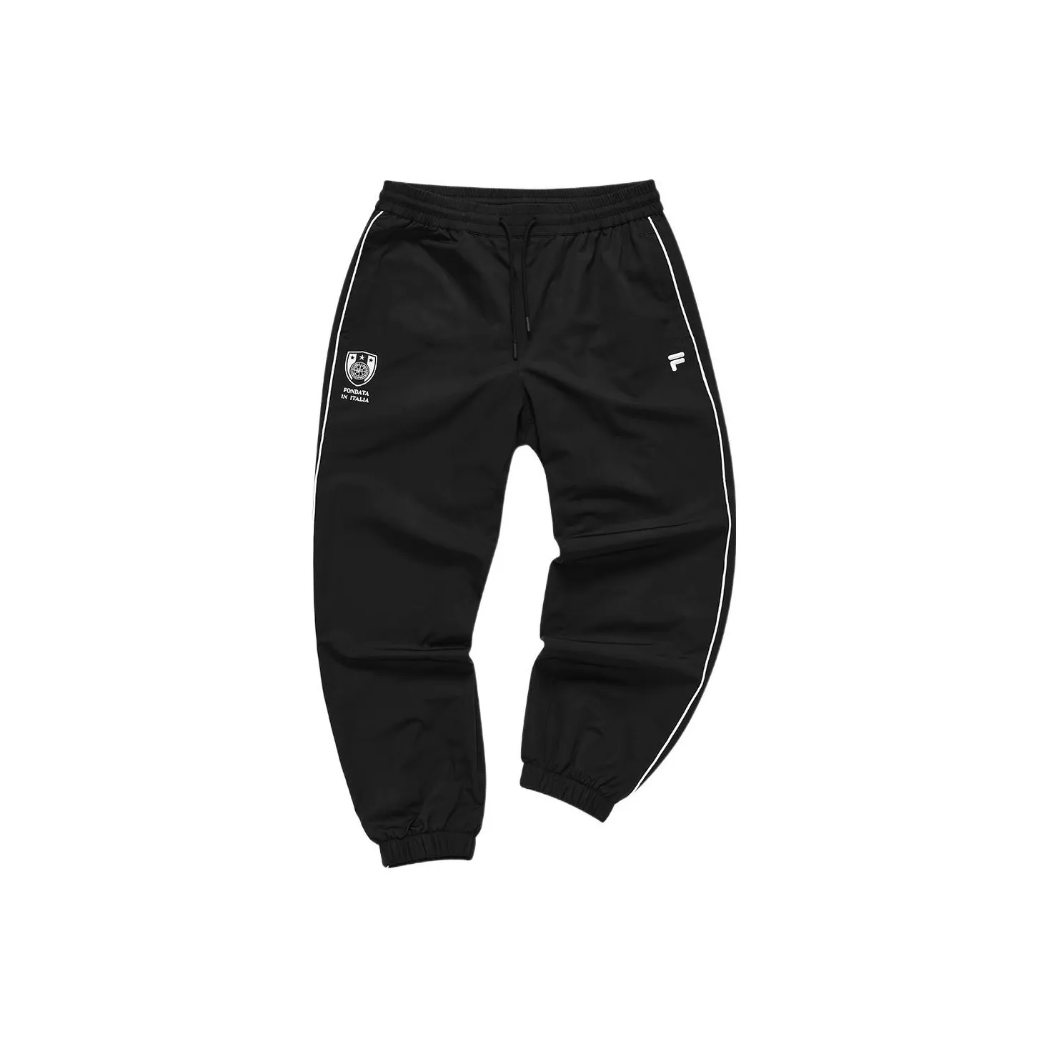 FILA FUSION Вязаные тренировочные брюки мужские темно-черный