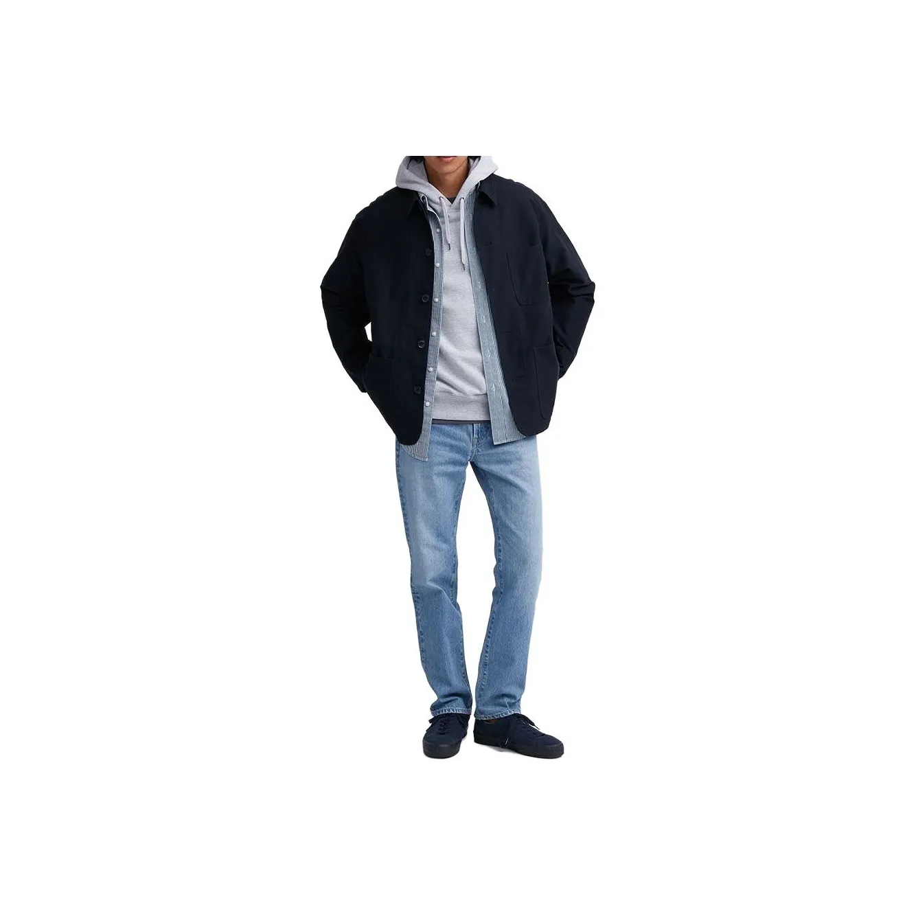 UNIQLO Небесно-голубые унисекс джинсы