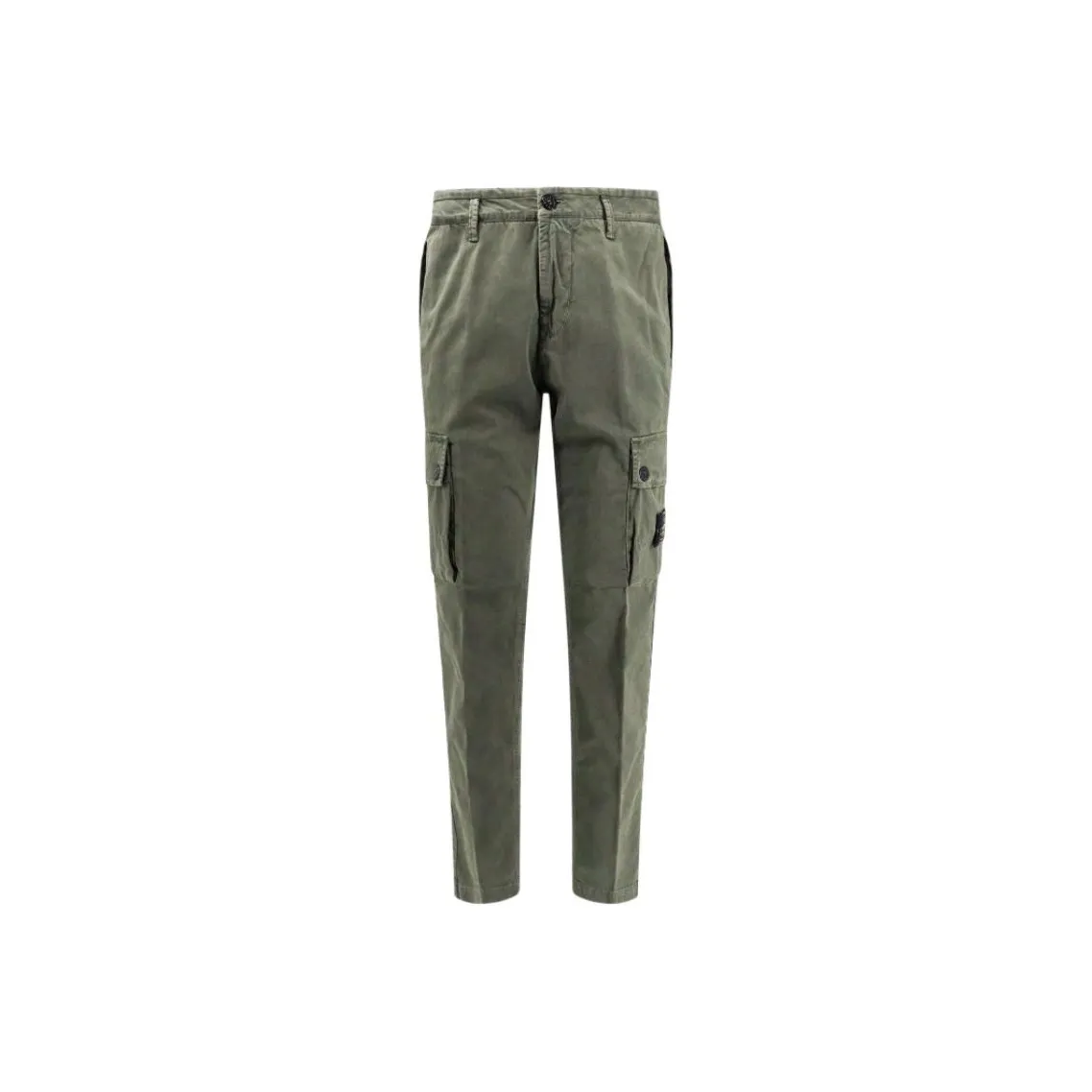 STONE ISLAND Logo Patch Straight Leg Pants