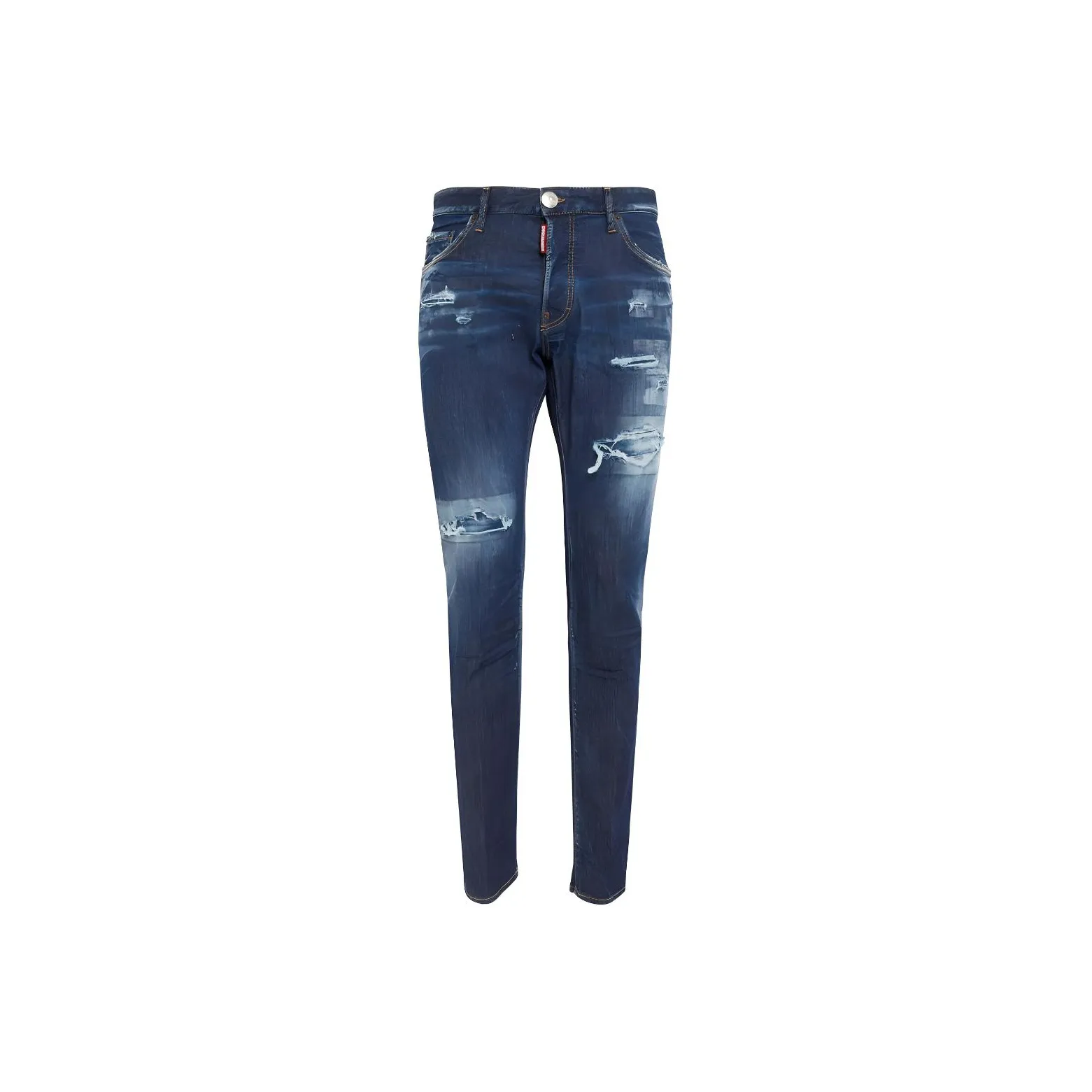 DSQUARED 2 Straight Leg Distressed Jeans
