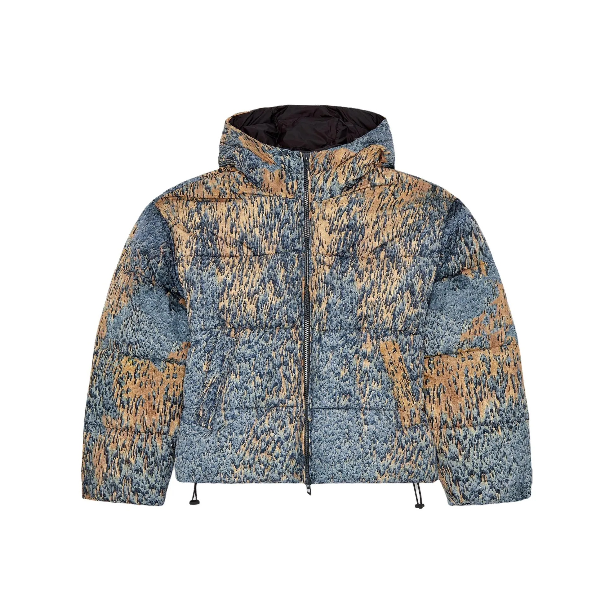 DIESEL FW24 Хлопковый пуховик Пальто Мужской Бежевый Серый