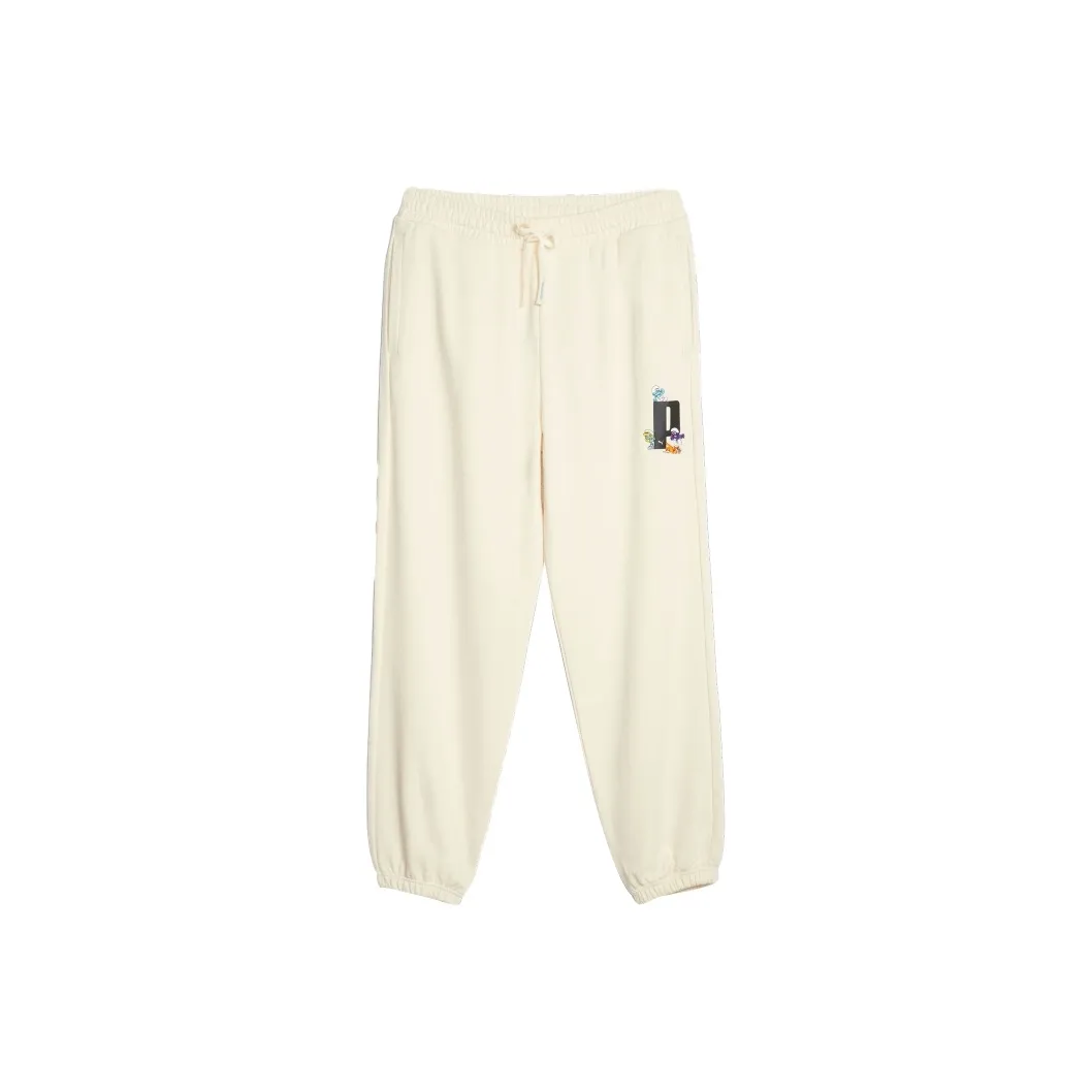 PUMA X The Smurfs Sweatpants Tr Knitted Sweatpants Men Cotton-Linen Blend In Natural Color
