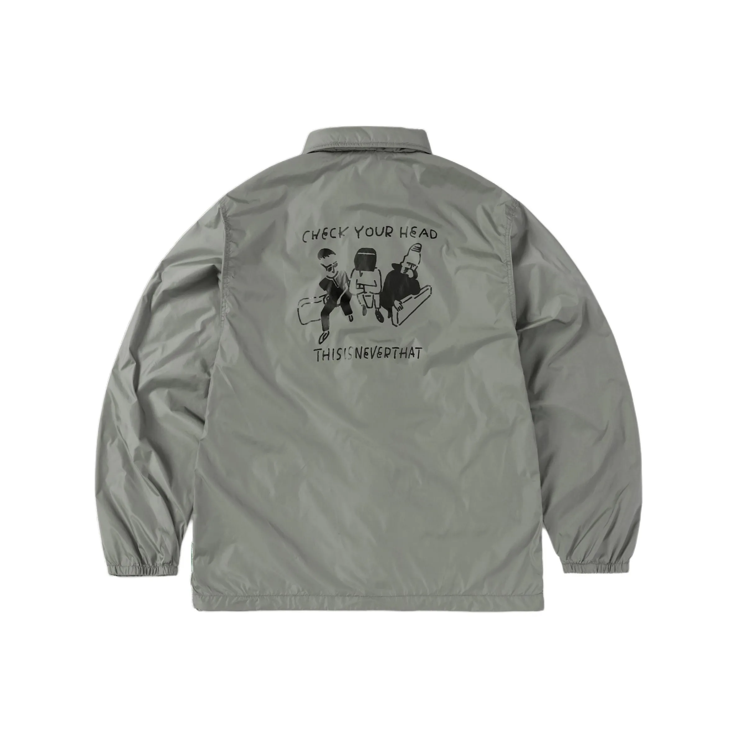 Thisisneverthat Long Field Collaboration Jackets Unisex Dark Gray