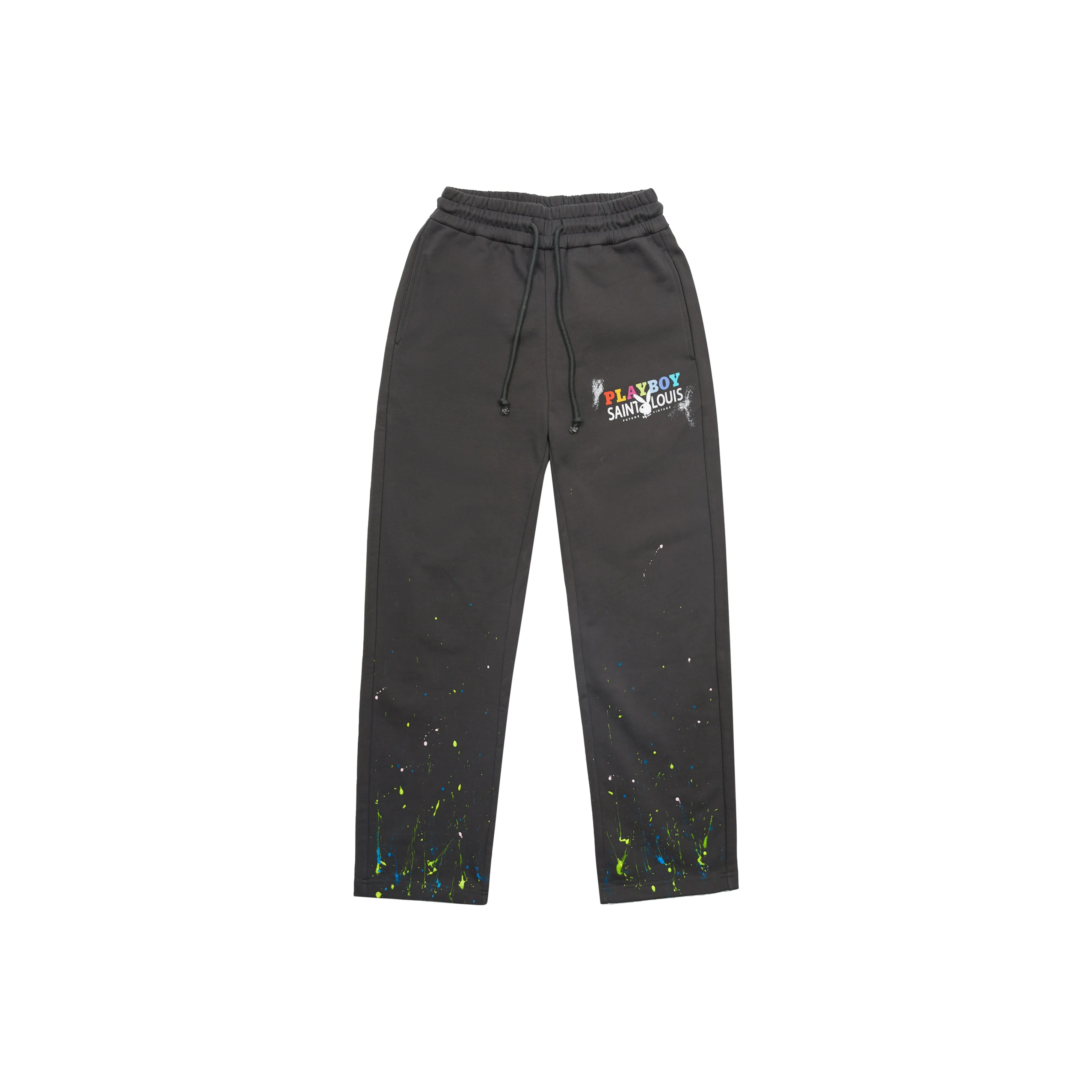 Playboy X SSSAINT LOUIS SSSAINT LOUIS X Playboy Co-branded Series Knitted Sweatpants Unisex Black