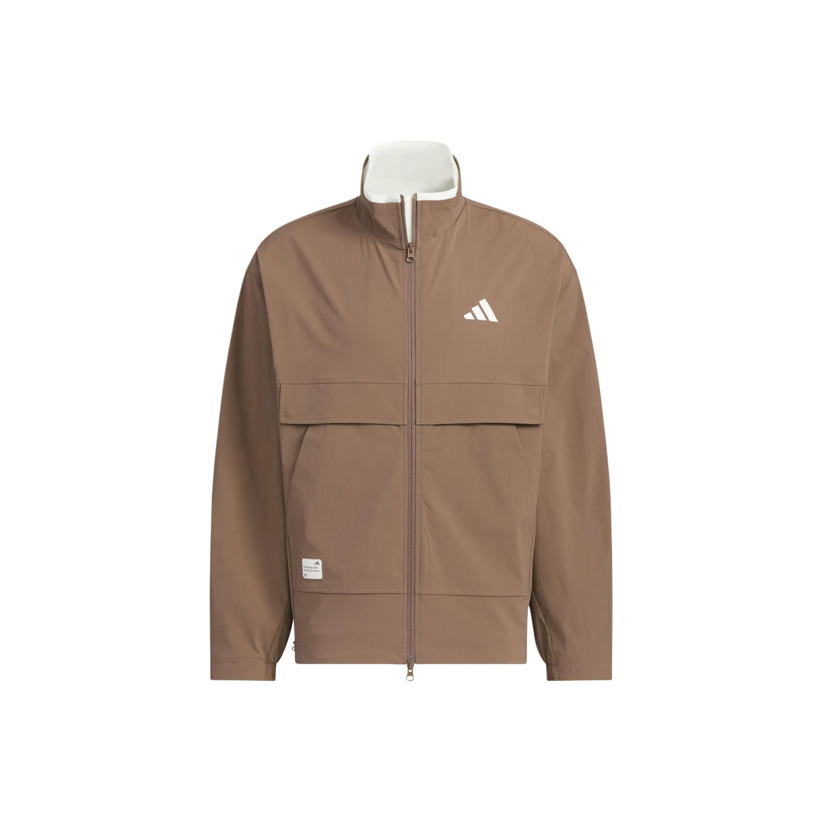 Adidas FW24 Ткани вязаные Куртка Куртки Пальто Мужской Цвет Темная Земля