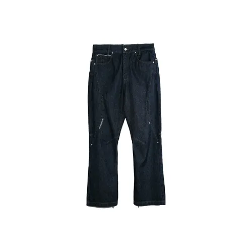 ROARINGWILD Lee X Roaringwild Co Бренд Индиго Унисекс Джинсы