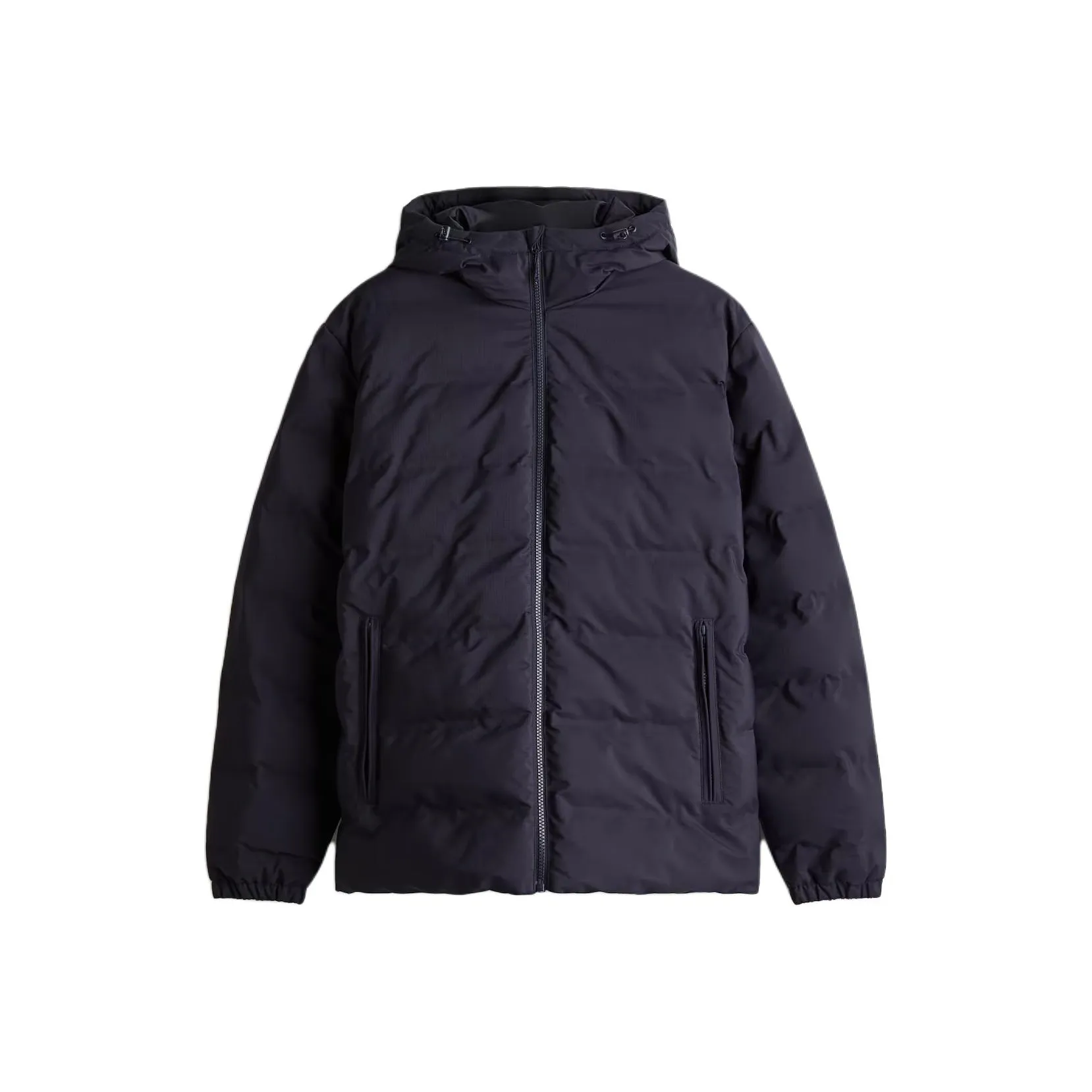 H M Хлопковый пуховик Мужской Navy Blue