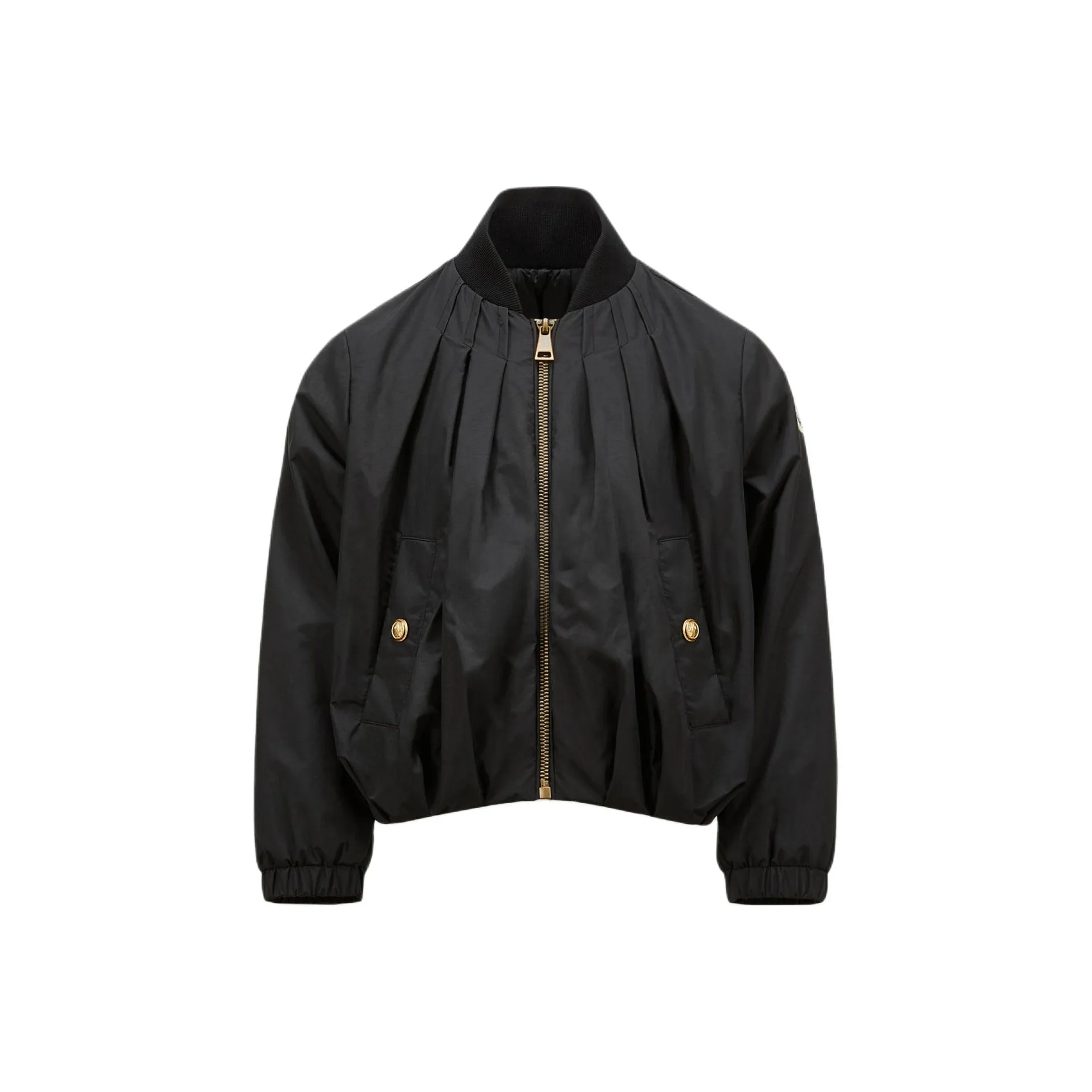 Moncler Enfant Logo Patch Zipped Bomber Jacket