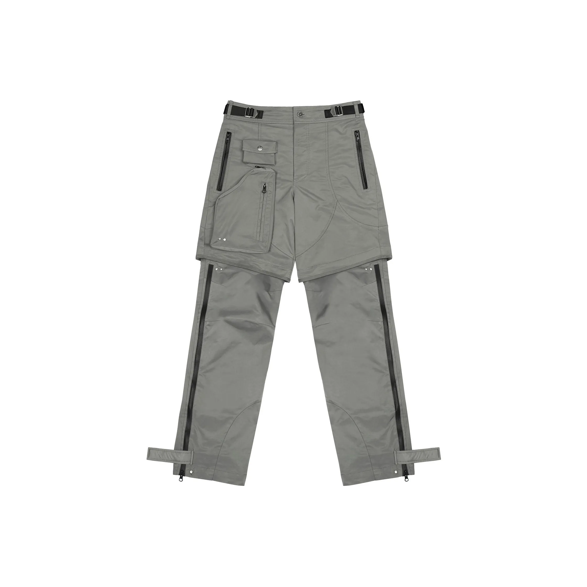 FARFROMWHAT FW22 FAR Far 3d Pocket Detachable Pants formal Gray Casual Pants Unisex Gray