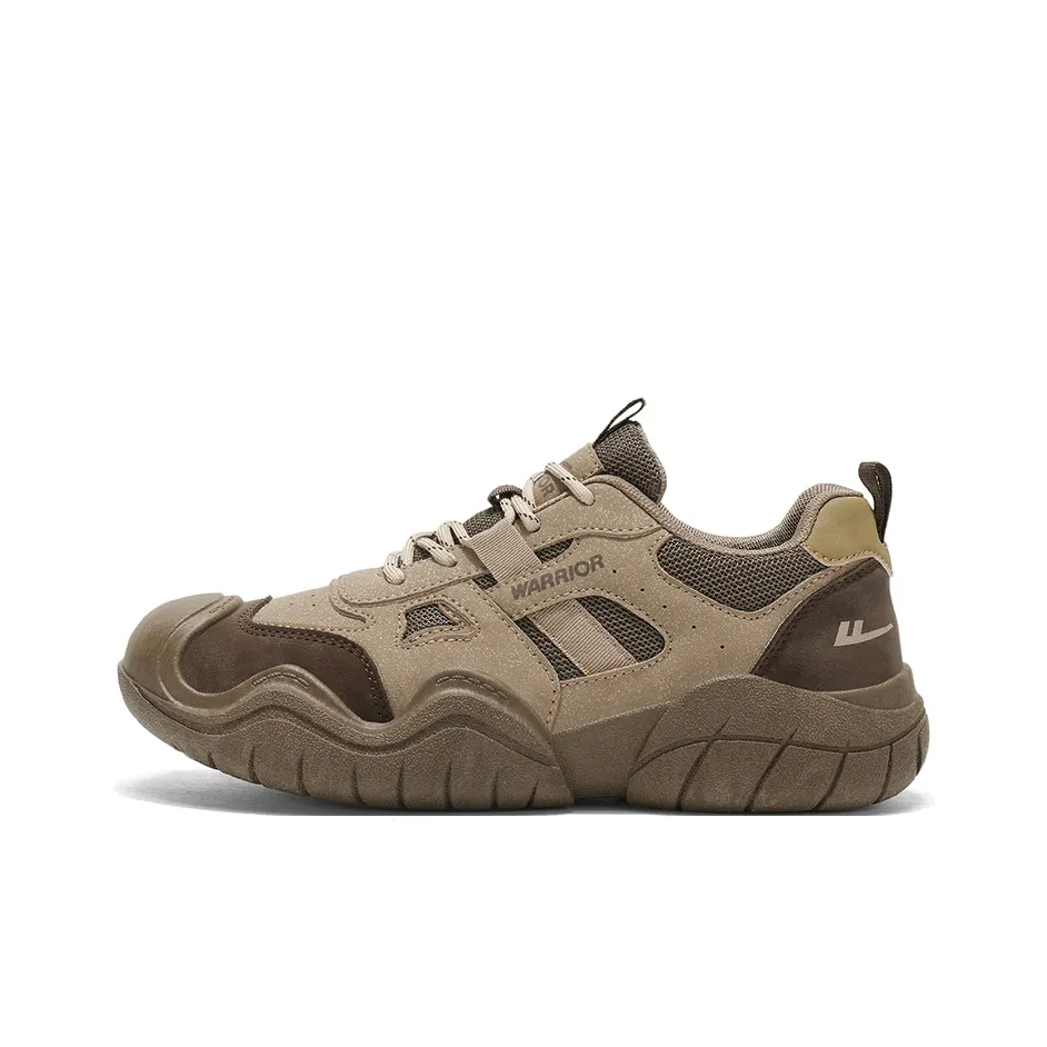 Warrior Slip-resistant Abrasion-resistant Lightweight Low-Top Hiking Shoes Men's Khaki Brown Вайерор Слип-резистентный Устойчивый к истиранию Легкий Низкий Топ Походная обувь Мужская Хаки Коричневый