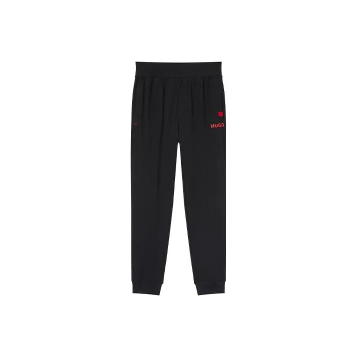 HUGO BOSS Knitted Sweatpants Men's Black
