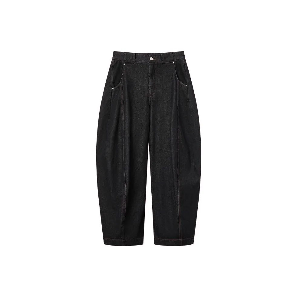 OPICLOTH Деним черный Унисекс Джинсы