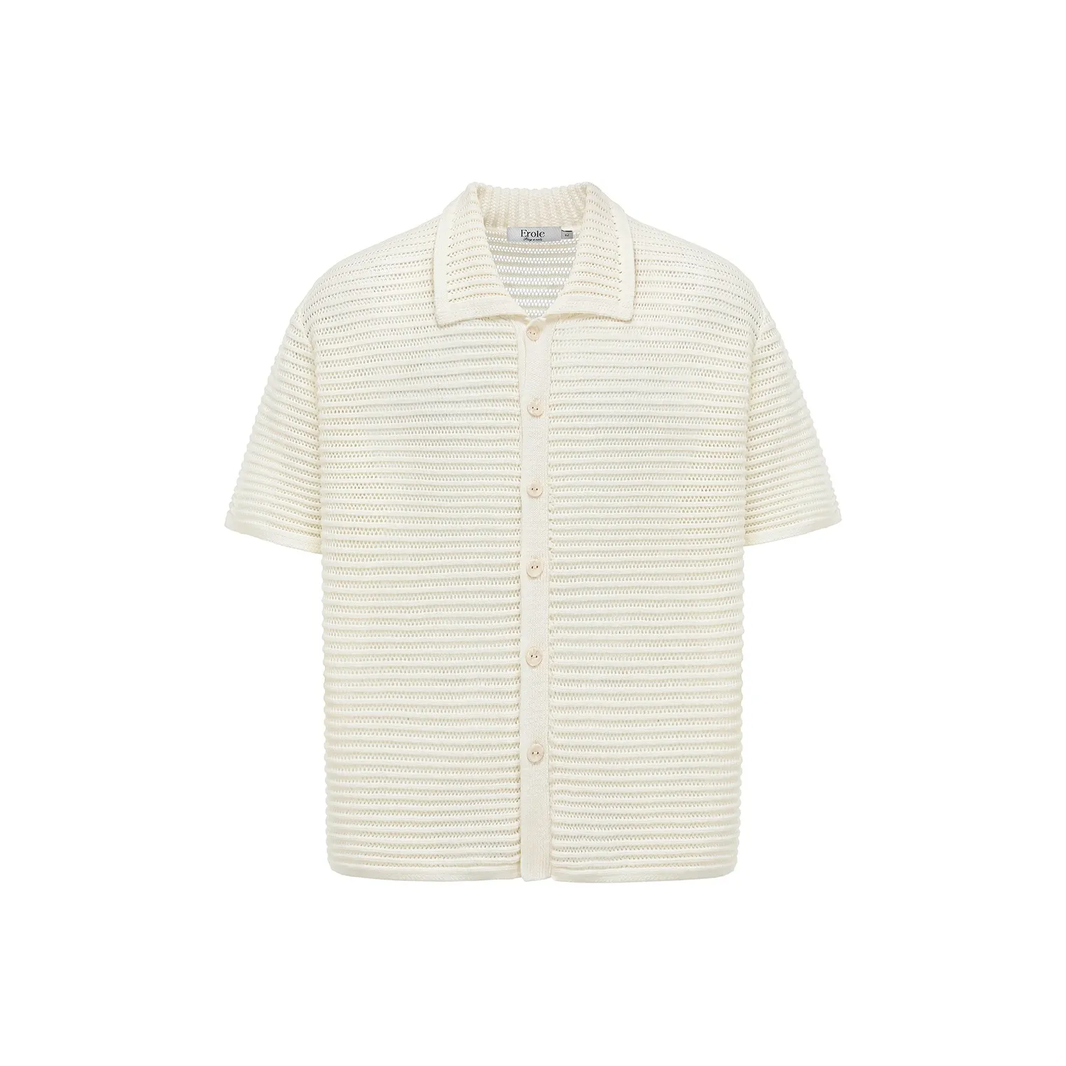 EROLE Экрю Трикотажная ткань В наличии Унисекс Рубашки