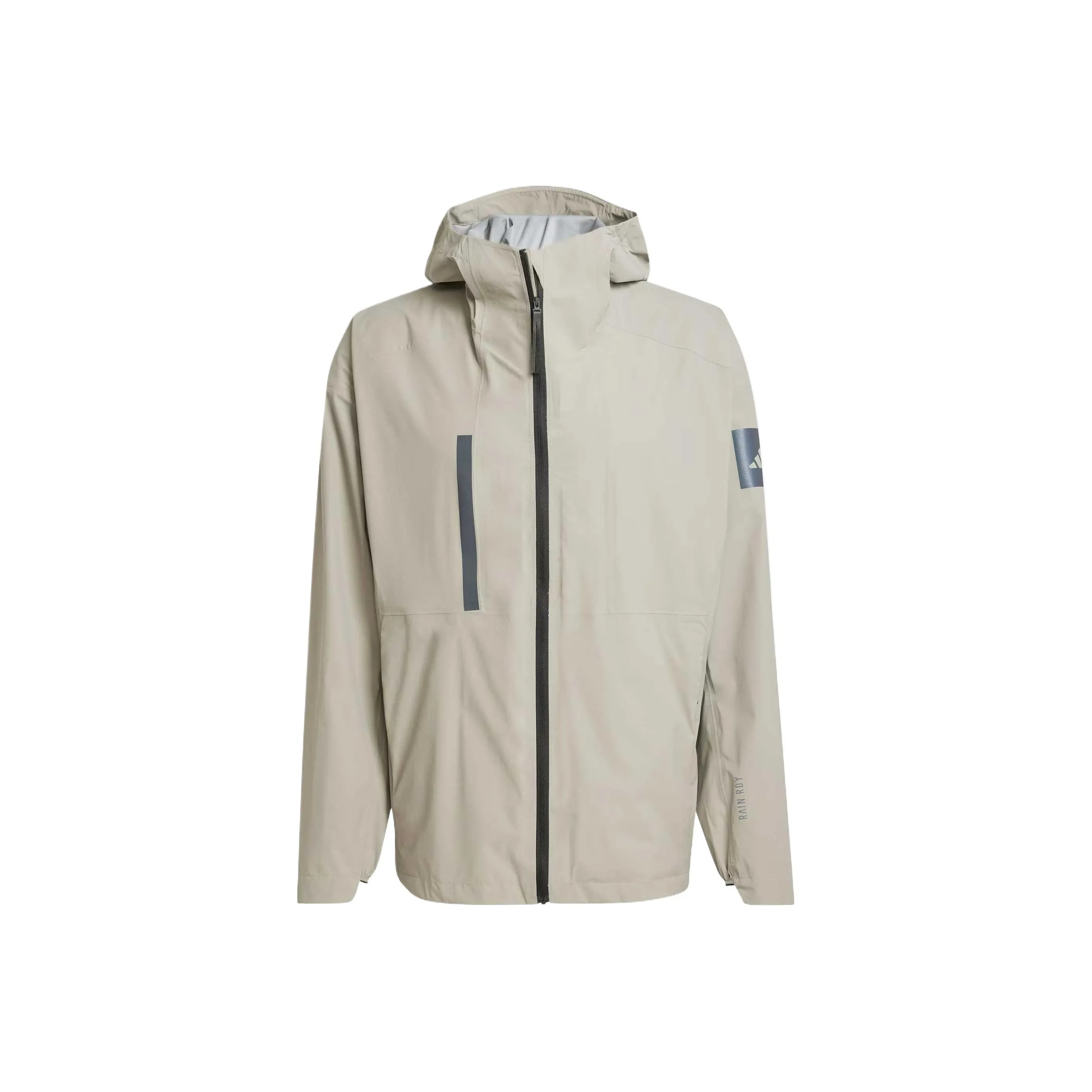 Adidas RAIN.RDYMYSHELTER 2.5-LAYER LIGHT Jacket Men's Light Sesame Gray Umber