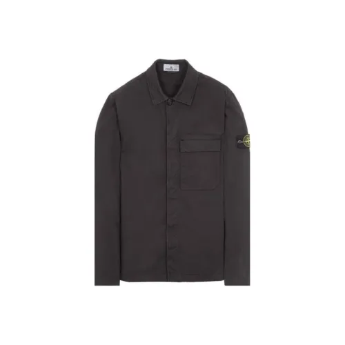 STONE ISLAND Черные Мужские Куртки