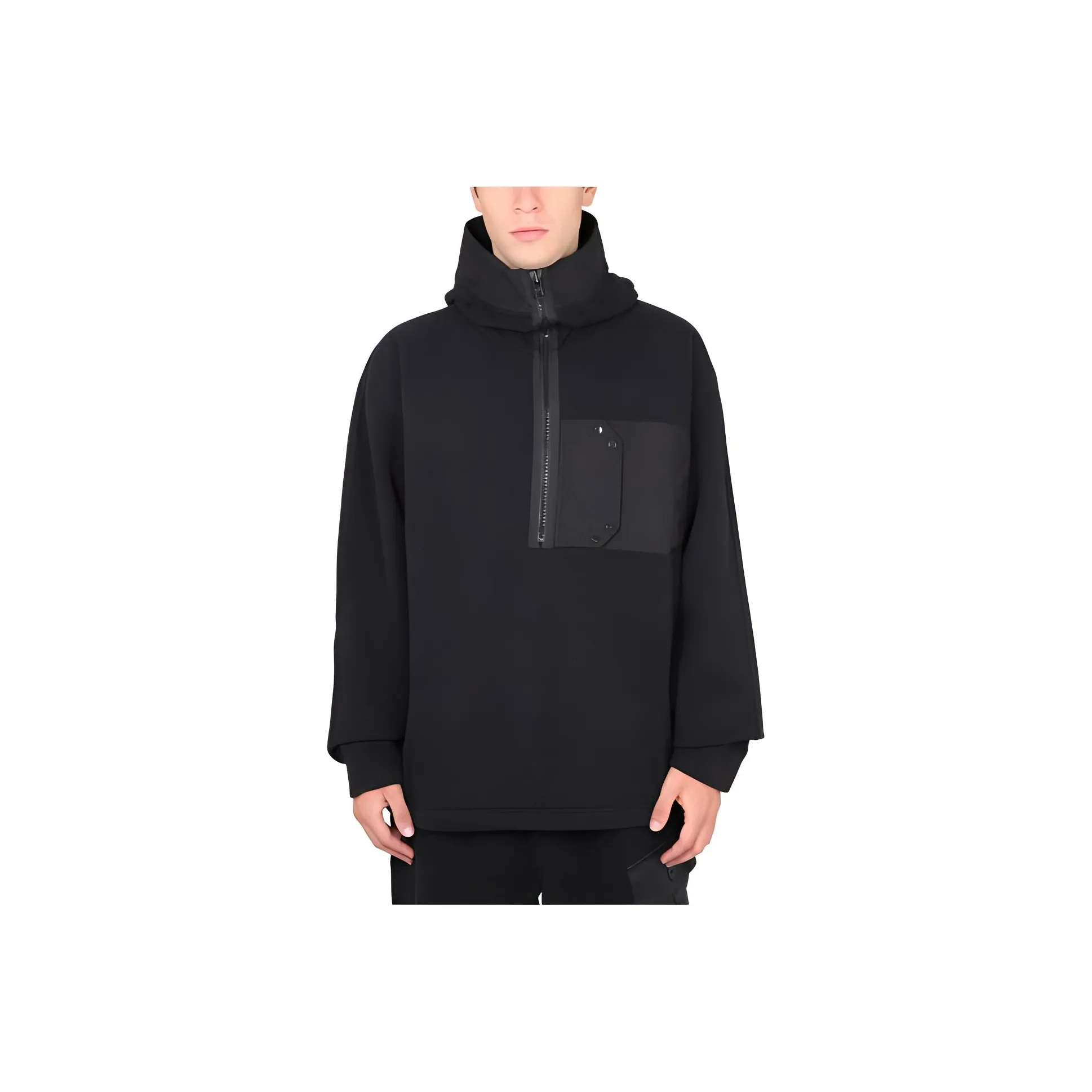 TEN C Long Sleeved Half Zip Hoodie