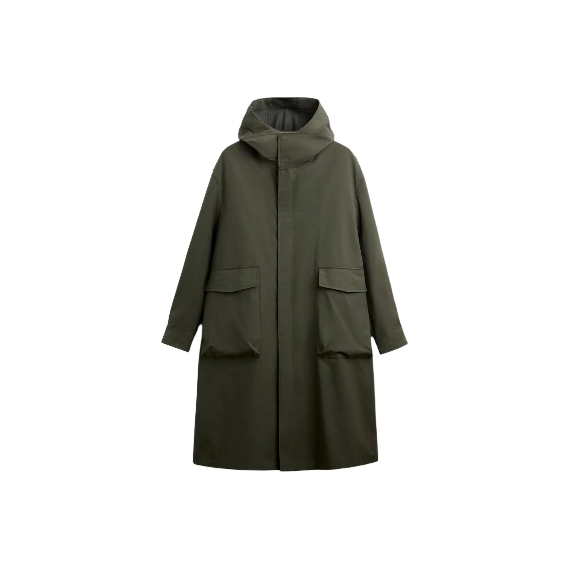 ZARA Parka Coats Men's Green