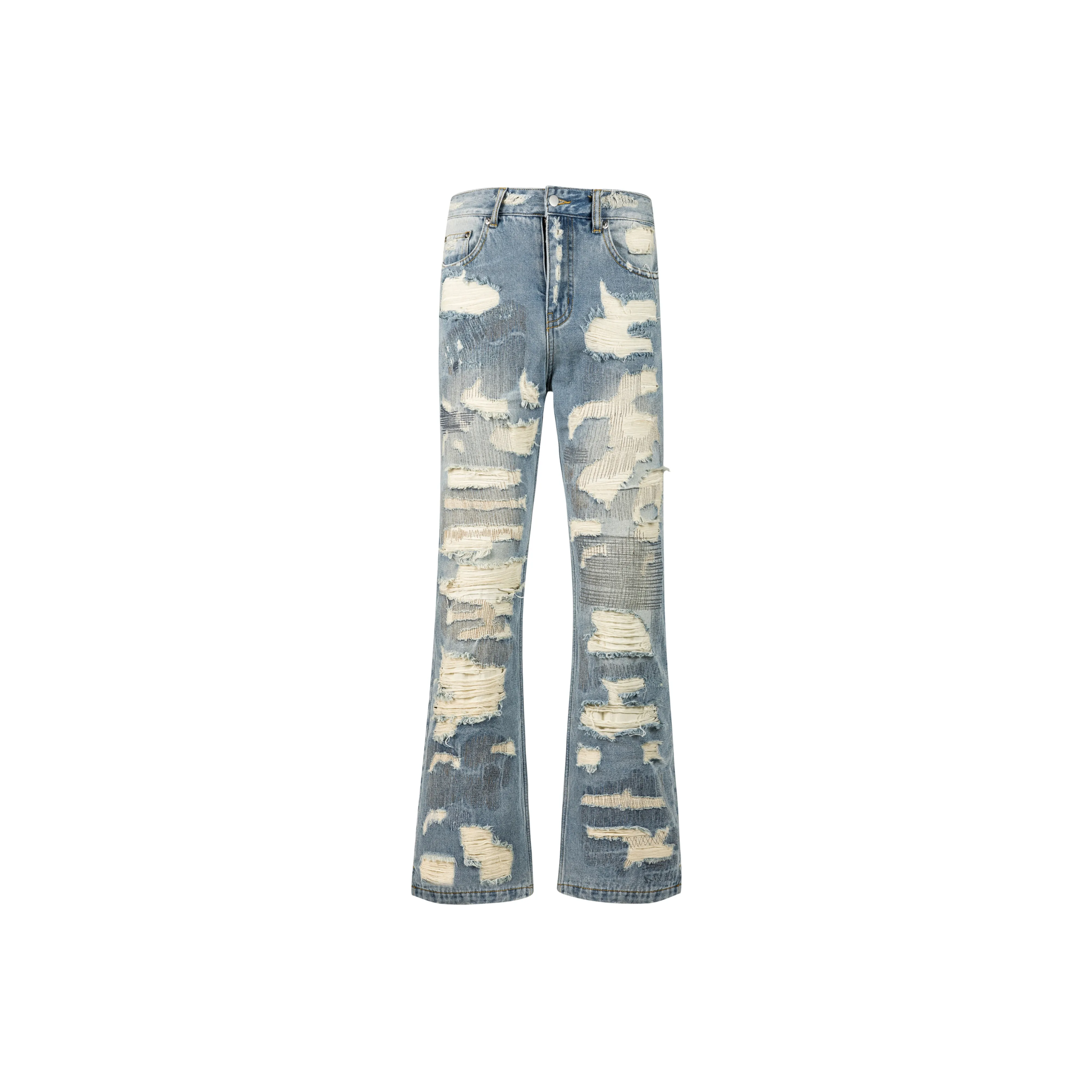False Perception Jeans Unisex Washed Blue