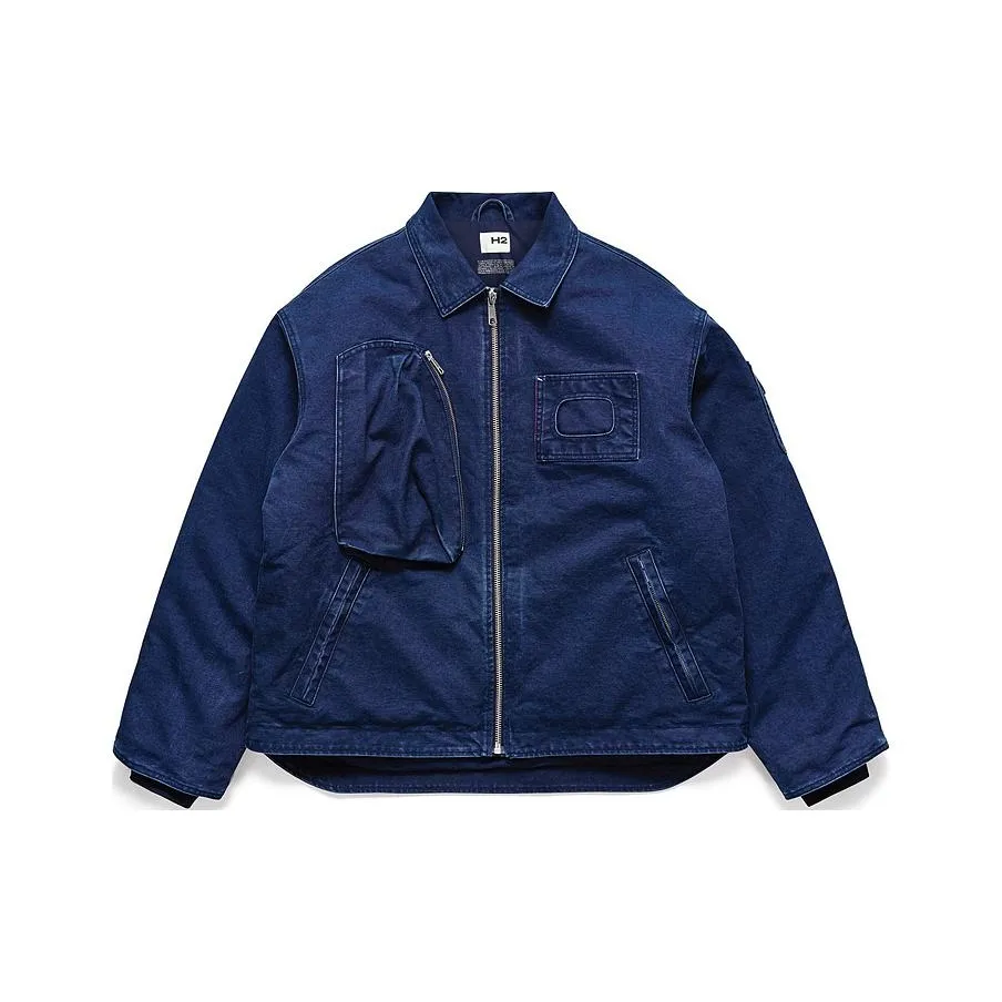 H&M Jackets & Coats Men's Dark Denim Blue