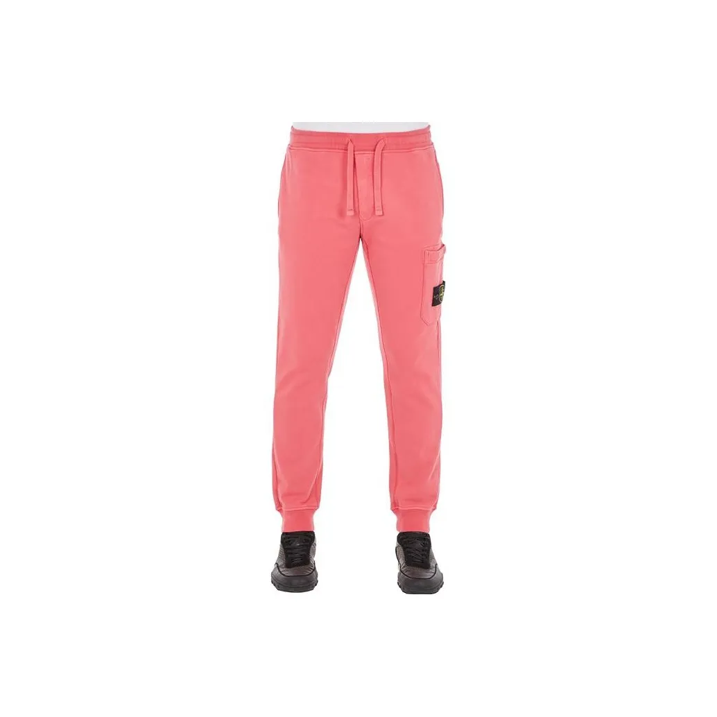 STONE ISLAND Knitted Sweatpants Men's Pink