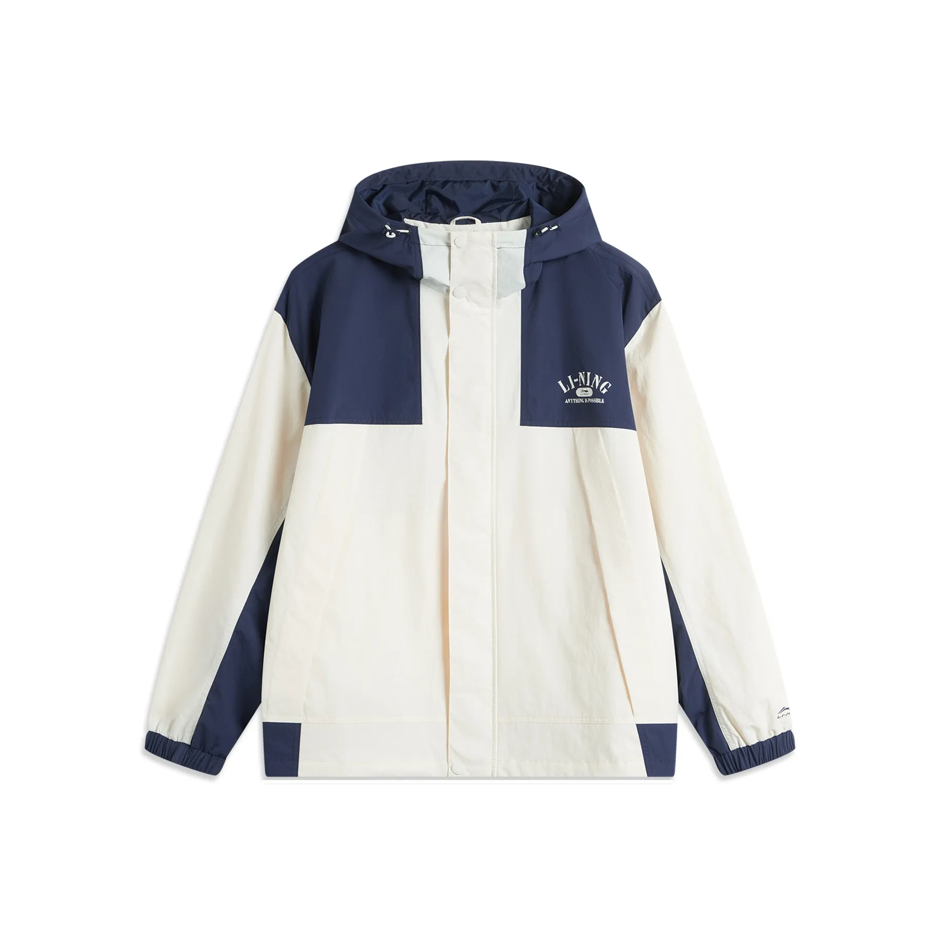 LiNing Lotus Leaf Trench Coat Unisex Dark Ship Blue/Ecru