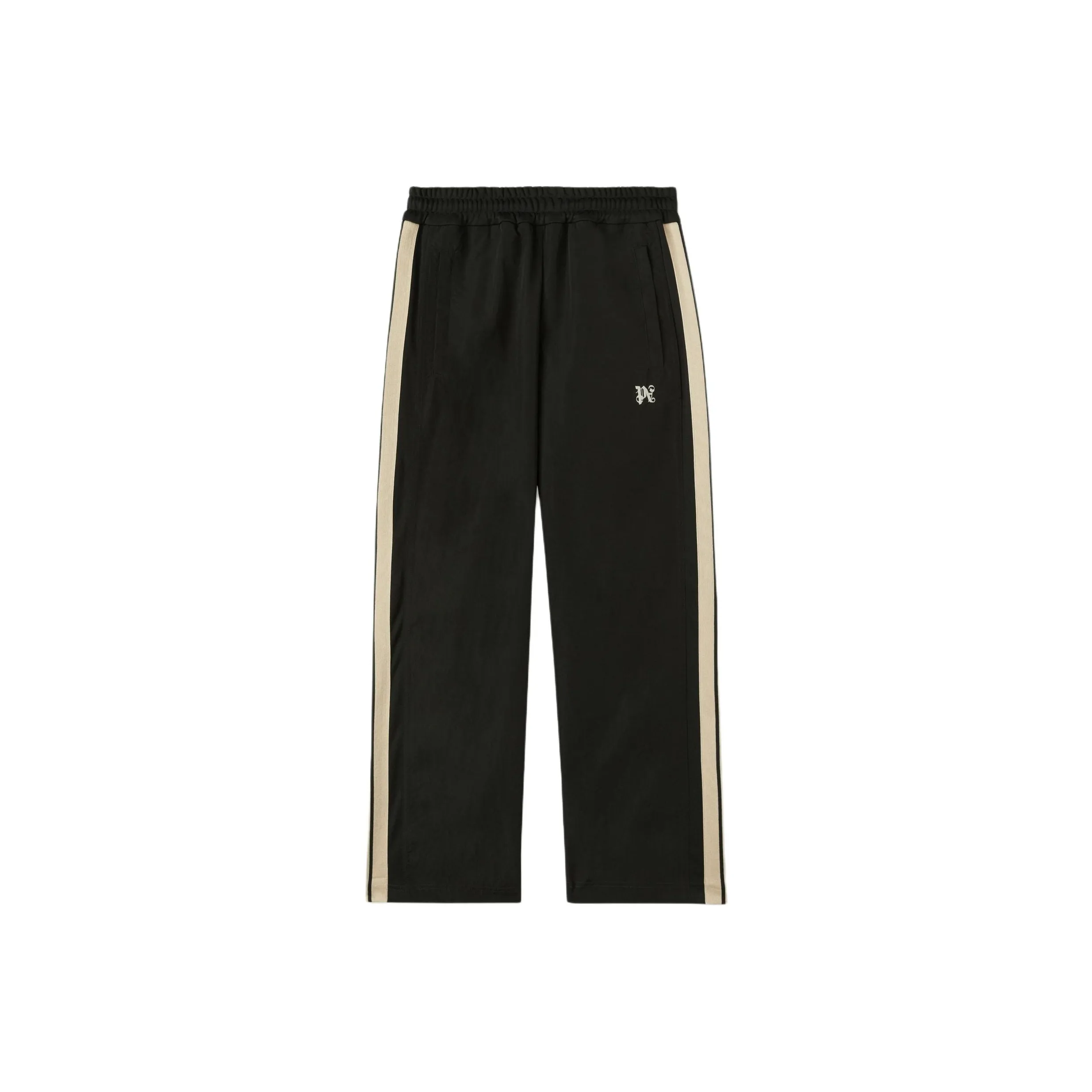 PALM ANGELS Logo Embroidered Wide-Leg Pants
