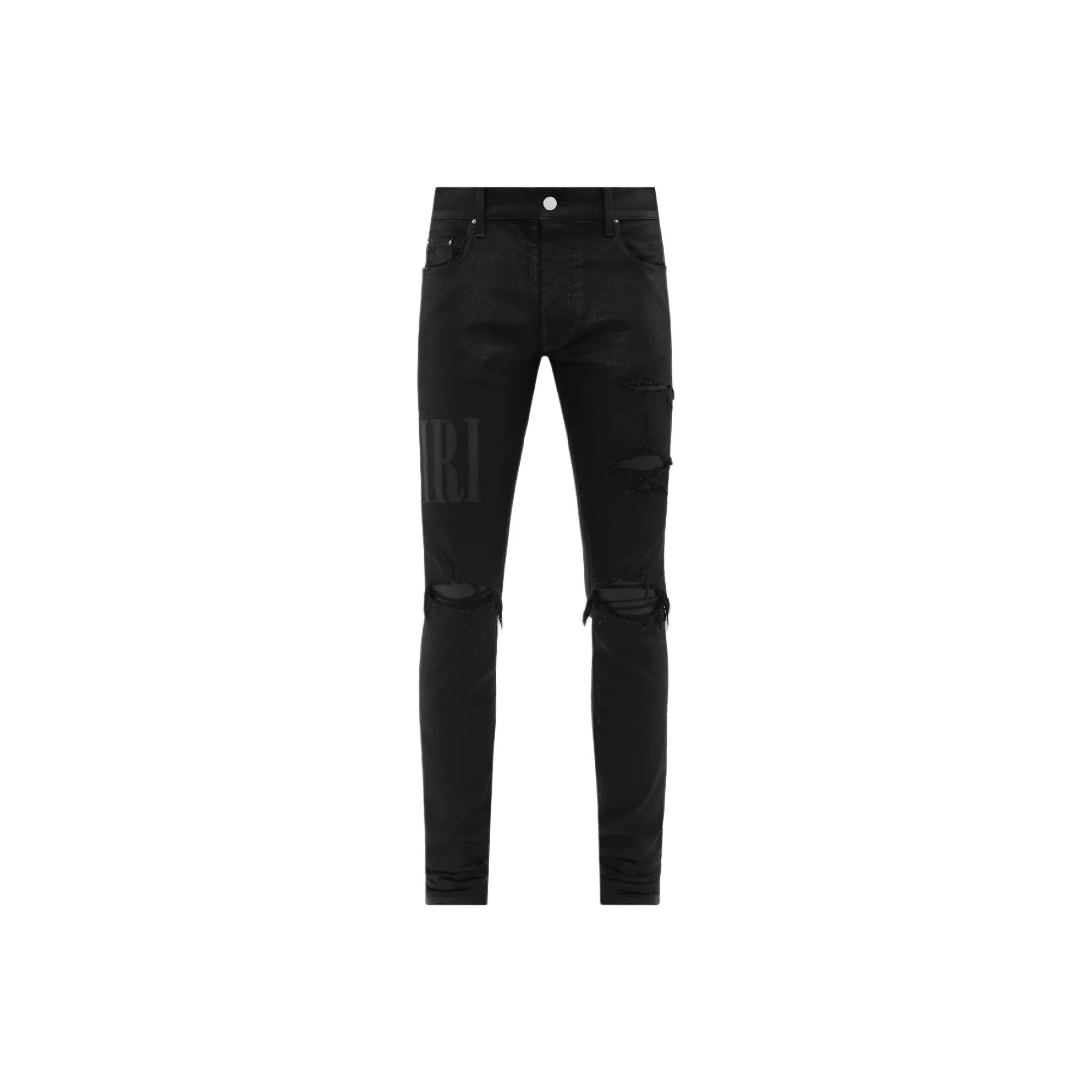 AMIRI Wax Logo Jean Jeans Men's Black