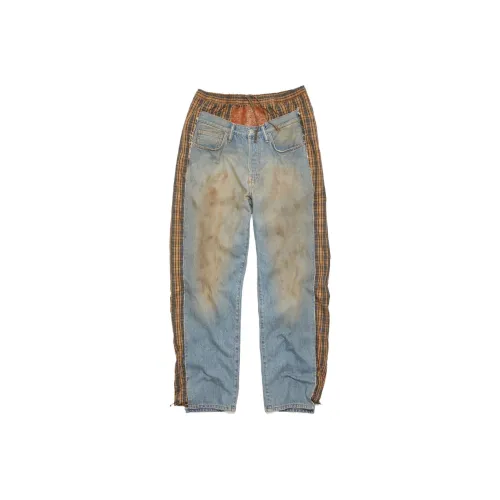 ACNE STUDIOS Мужские джинсы синего цвета