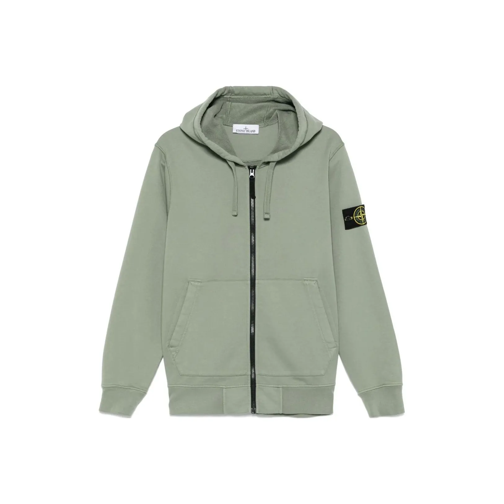 STONE ISLAND Compass Patch Zip Up Hoodie