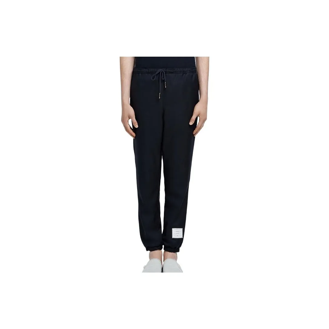 THOM BROWNE Drawstring waist Wool Track Pants