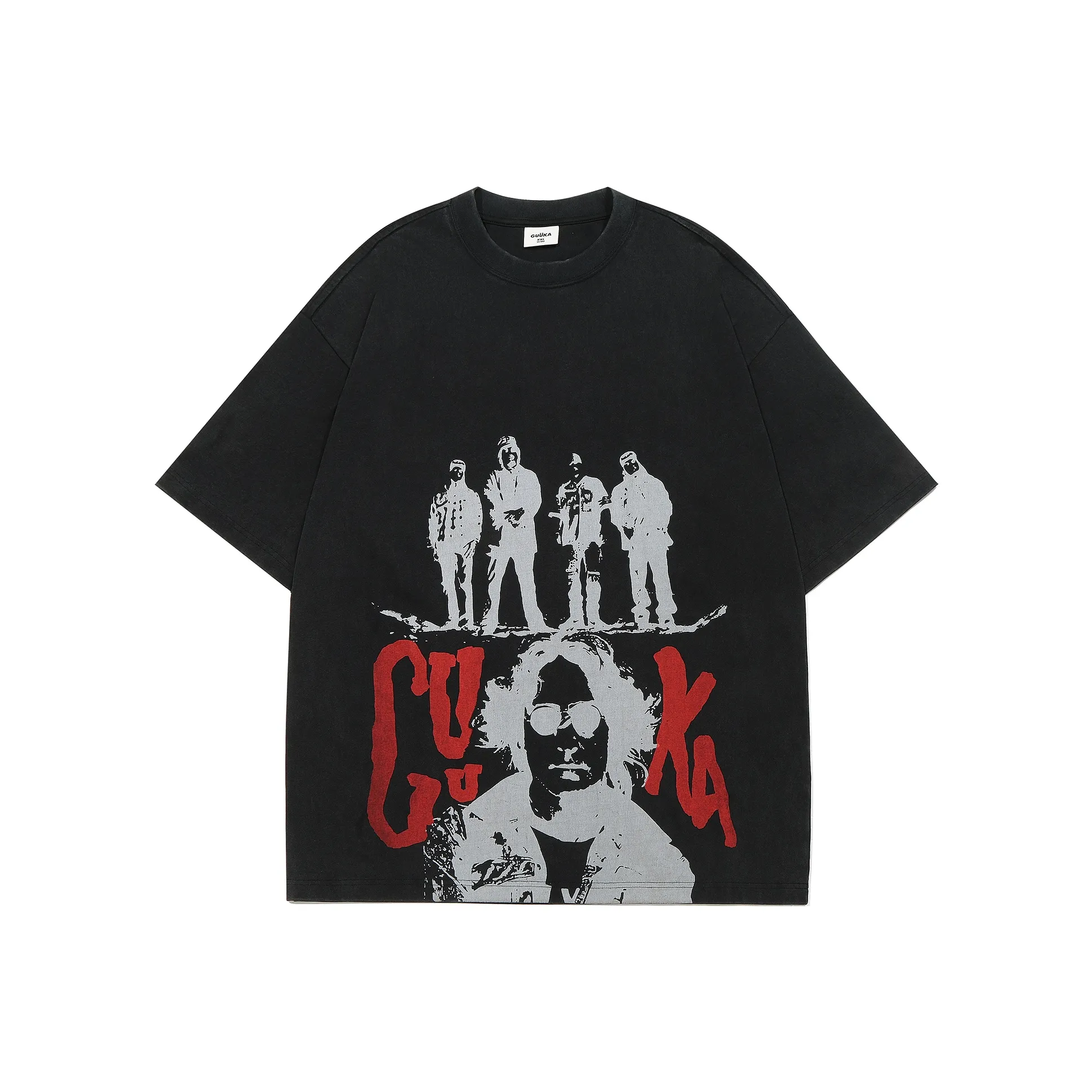 Guuka Черная унисекс футболка