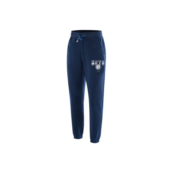 NBA Brooklyn Nets Knitted Sweatpants Men's Sea Navy Blue