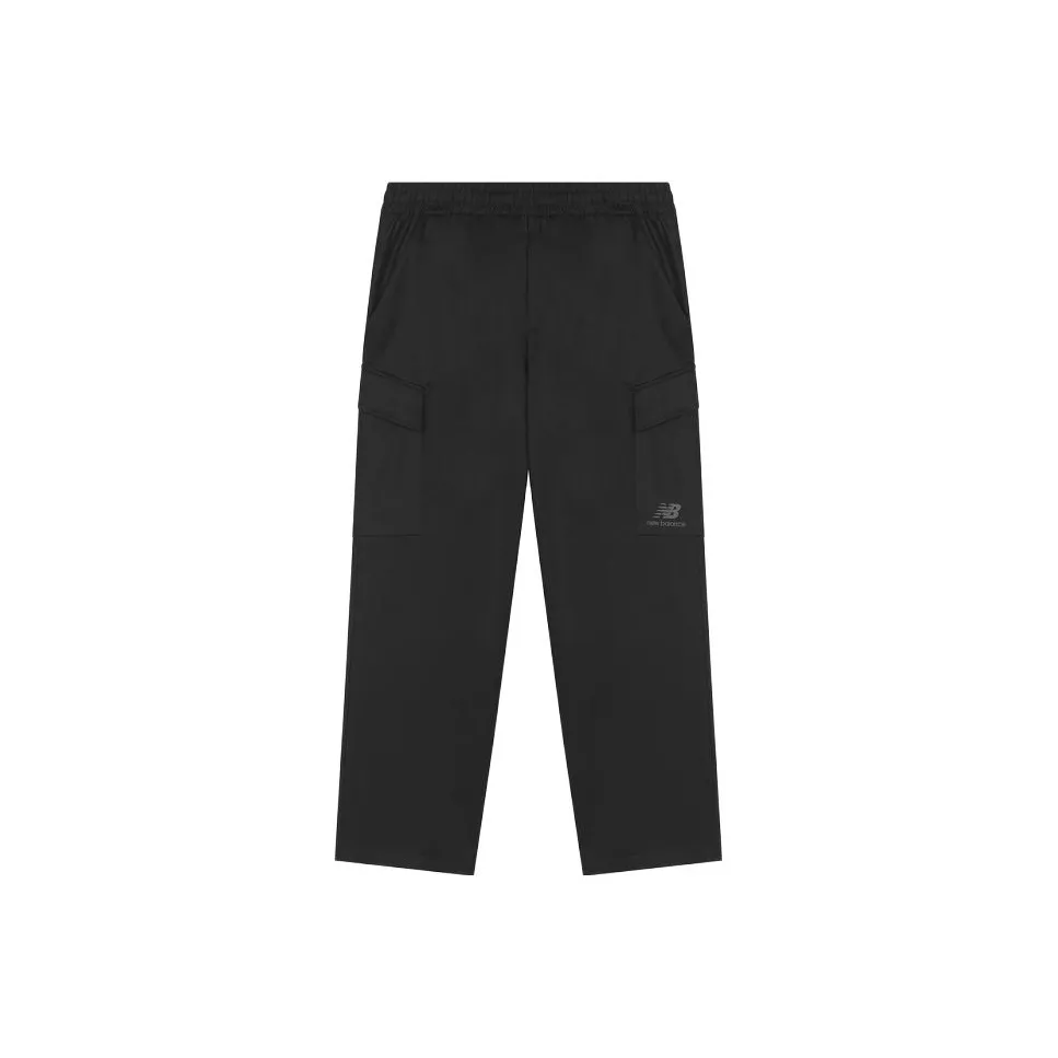 New Balance Вязаные тренировочные брюки мужские черные